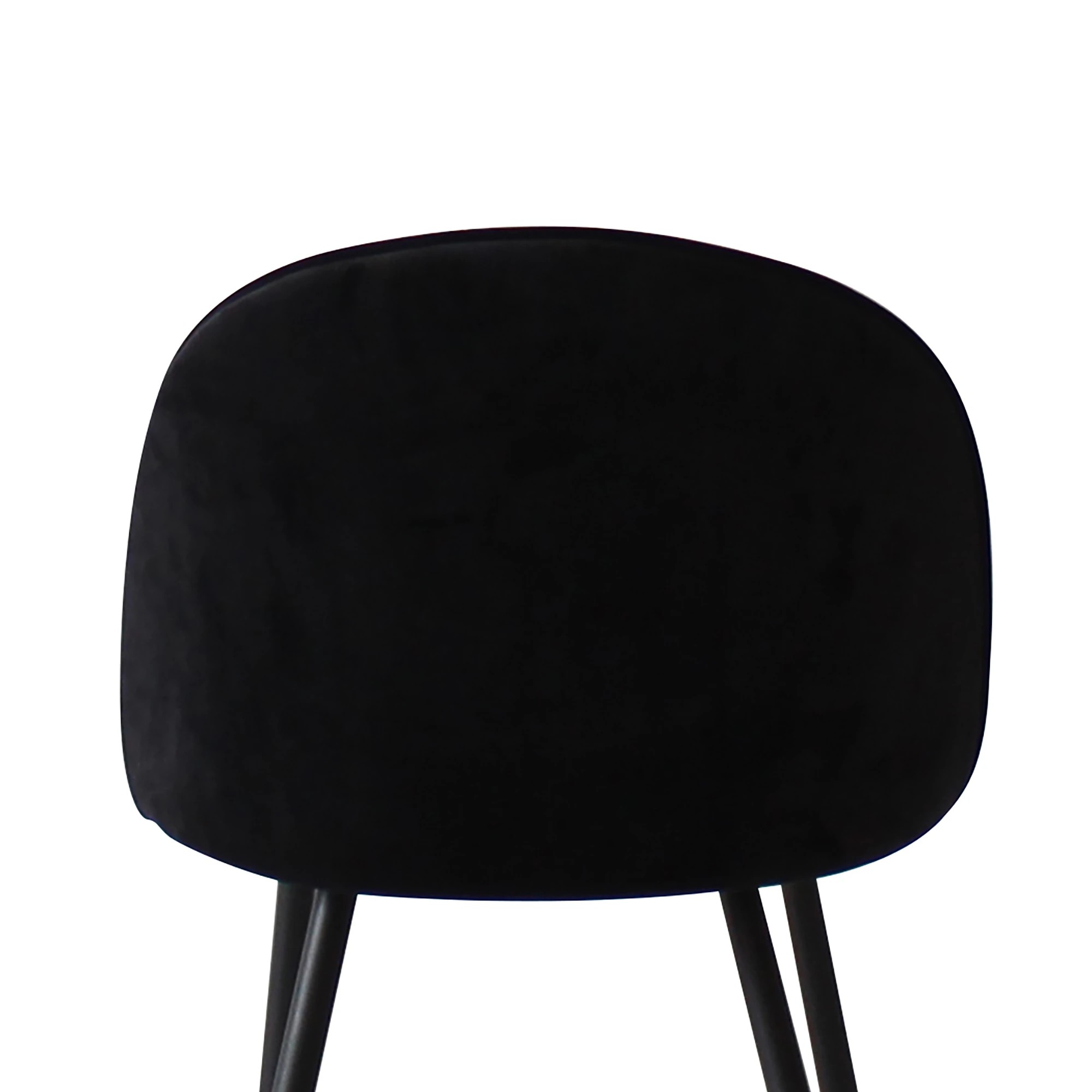 3 Levede 1 Set Of 6 Velvet Dining Chairs - Black, 3 of 3