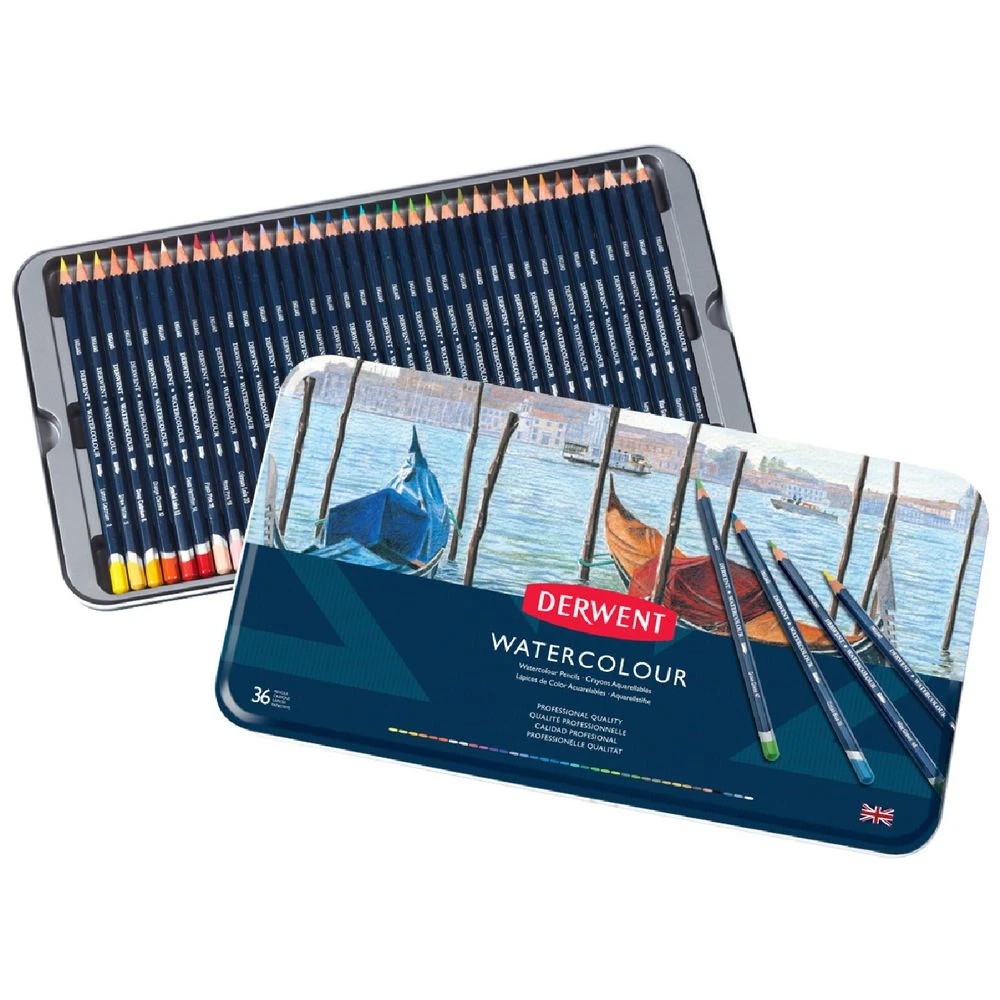 1 Derwent Watercolour Pencils 36 Pack, 1 of 3