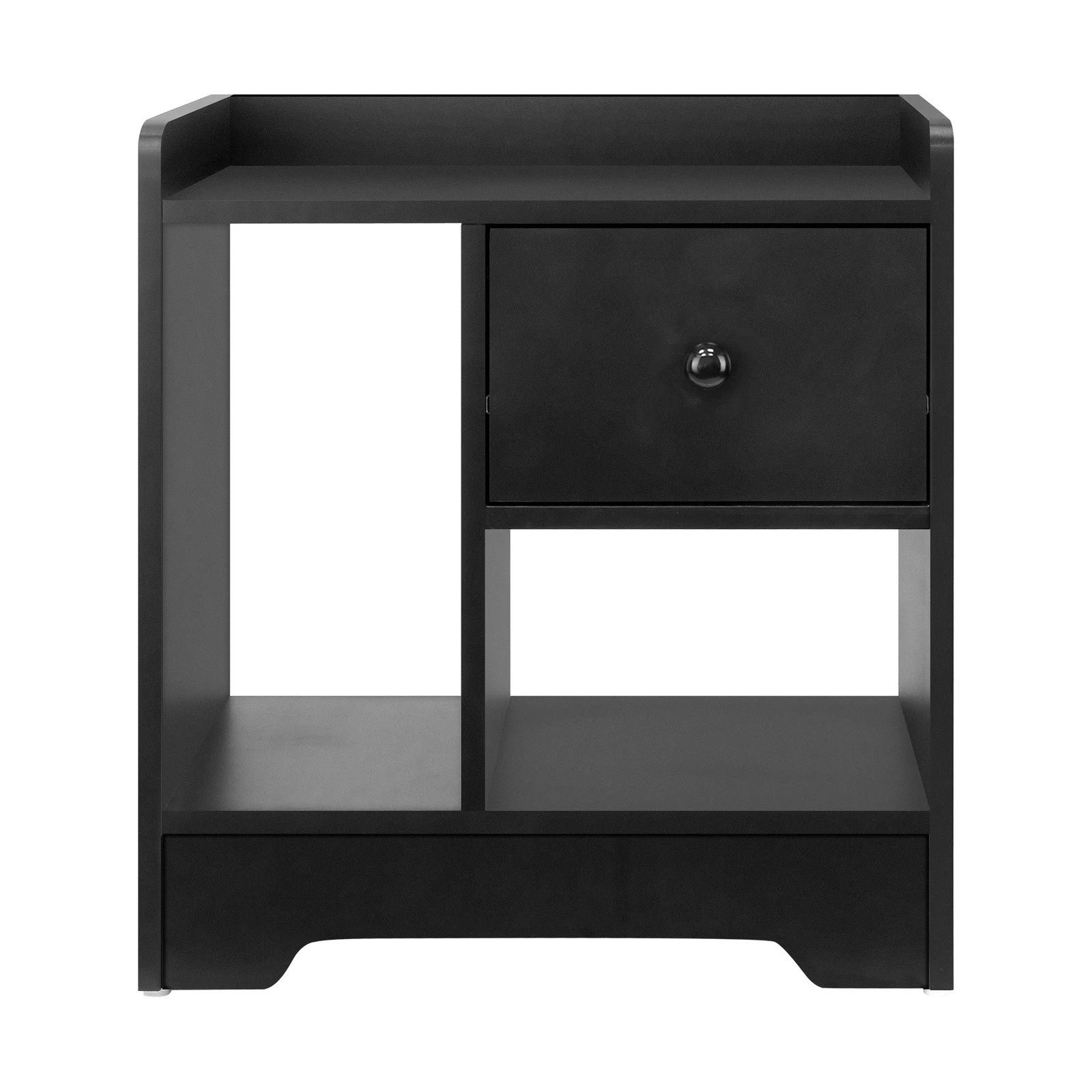 7 Oikiture Bedside Tables Side Table Nightstand Storage Drawer Shelf
 - Black, 7 of 10