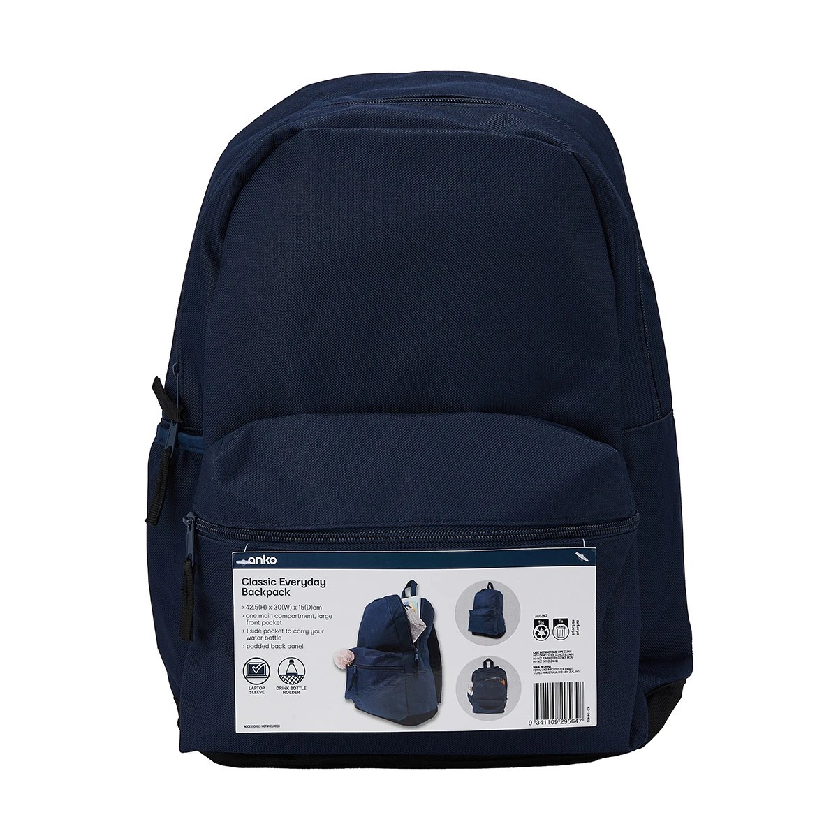 6 12.4L Classic Everyday Backpack - Blue, 6 of 6