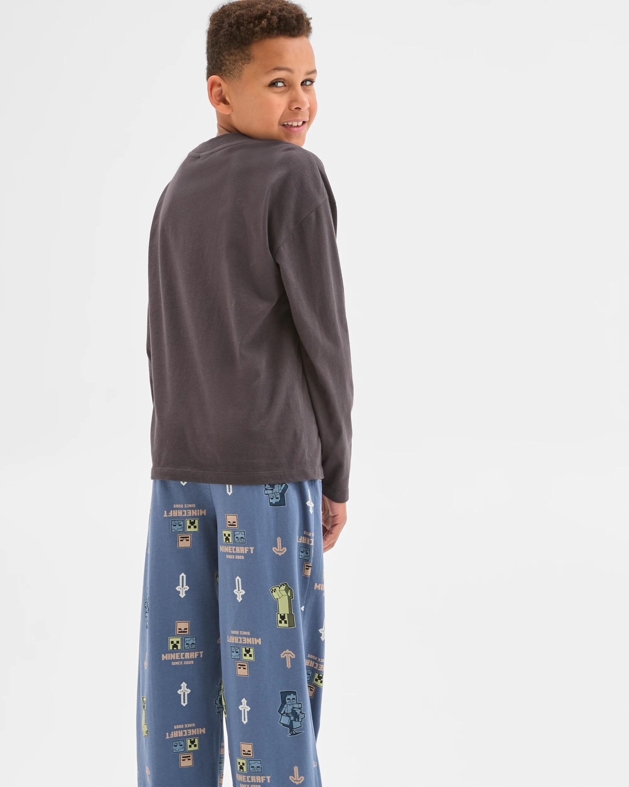 4 Minecraft Australian Cotton Older Boys Jersey Pyjama Set MINECRAFT, 4 of 8