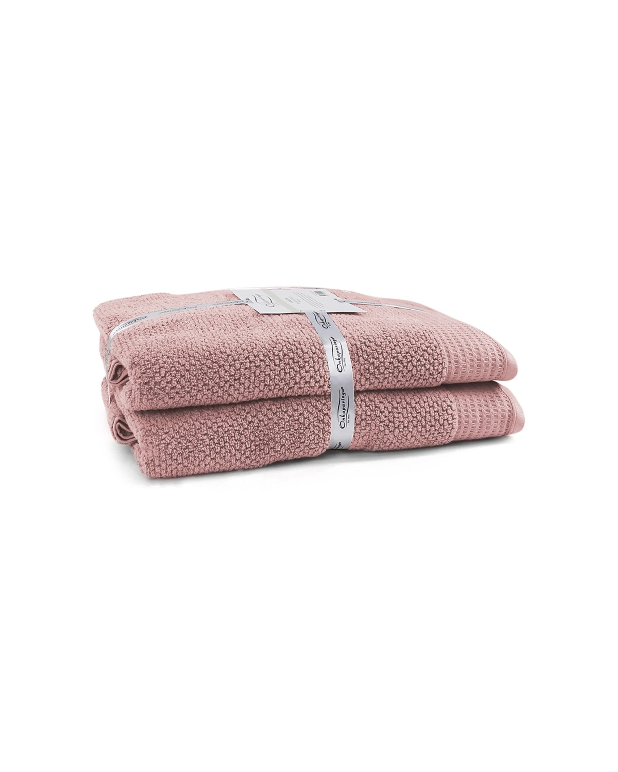 2 Onkaparinga 2pc 90x167cm Cotton Avalon Premium Bath Sheets 550gsm Dusty Primrose Pack
 - Pink, 2 of 3