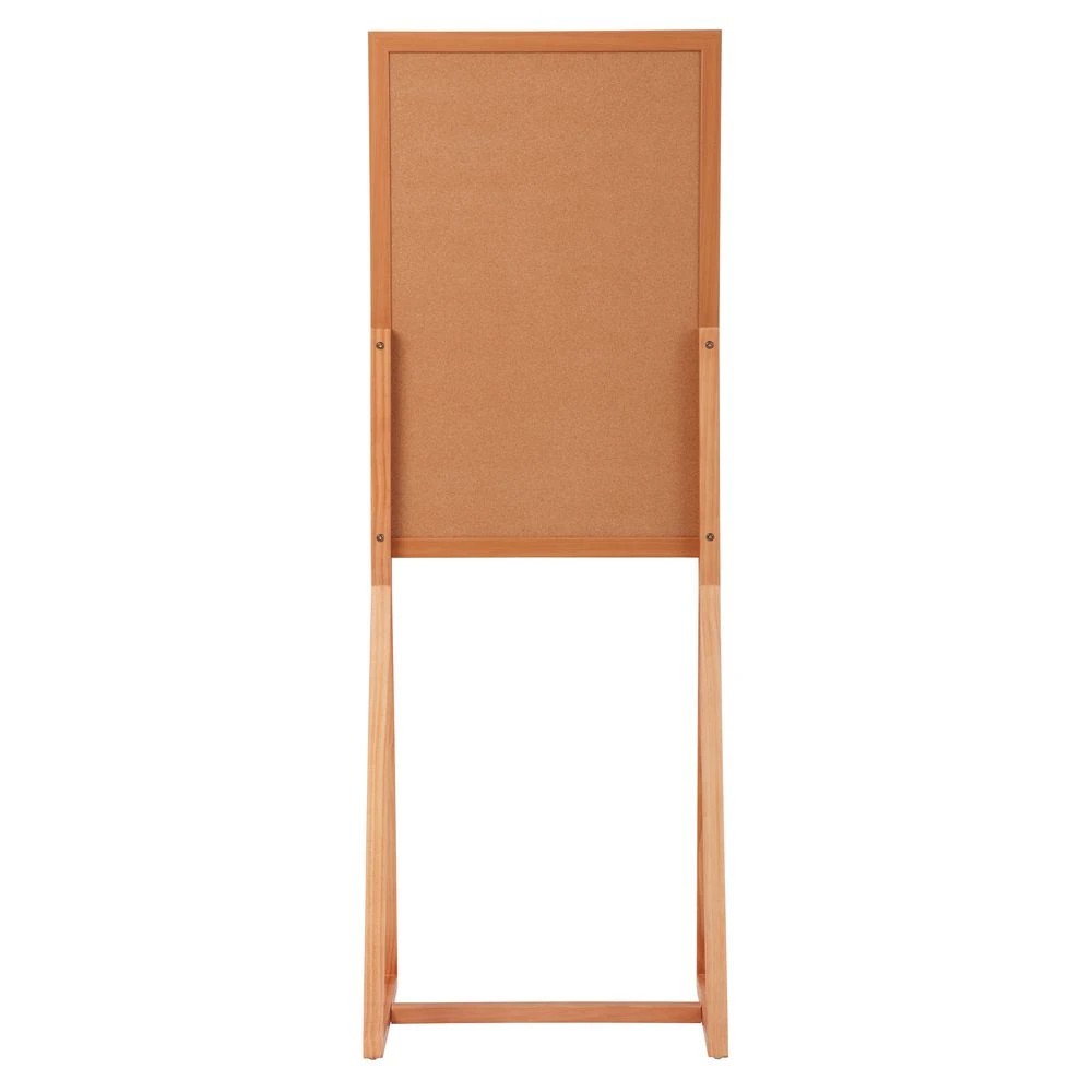 6 J.Burrows Mobile Whiteboard/Corkboard 600x900mm Pine Frame, 6 of 6