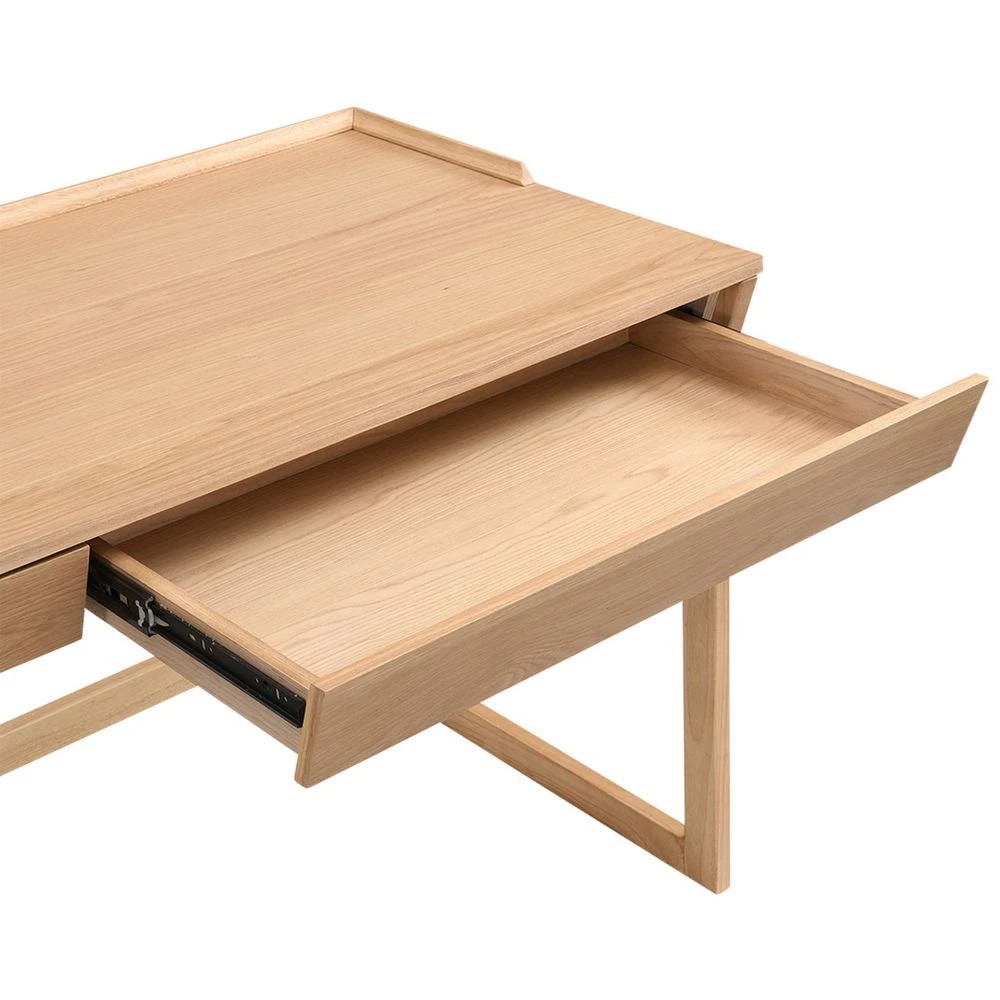 10 Larsson 2 Drawer Desk 1500mm Natural Oak Desks, Tables and Workstations, 10 of 10