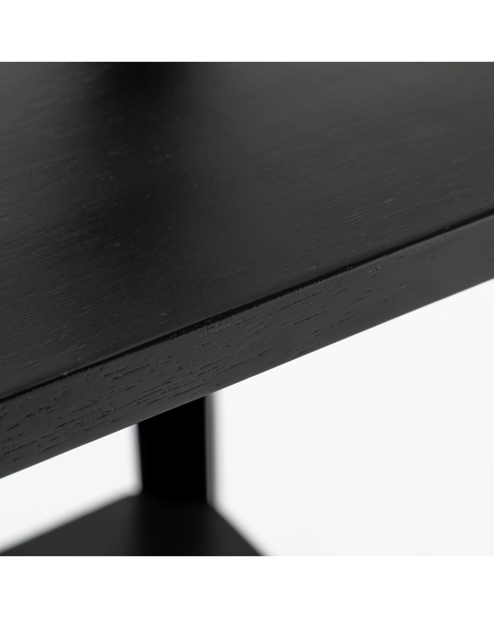 8 BR Home Natural Wood Floor Lamp with Storage Shelves and Off White Linen Shade, 8 of 8