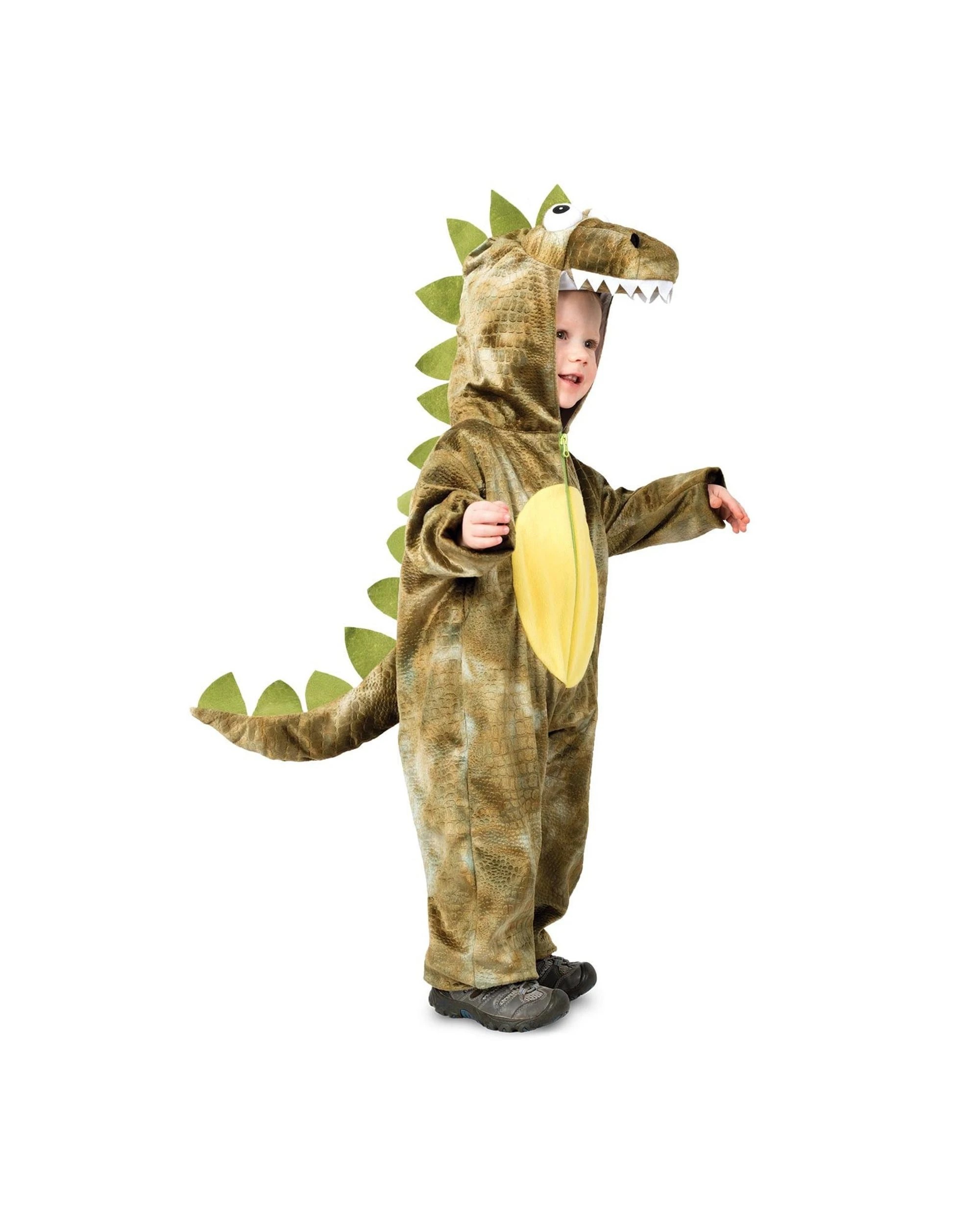 1 Roarin' Rex Green Dinosaur Child Costume Size 3-5 Years, 1 of 4