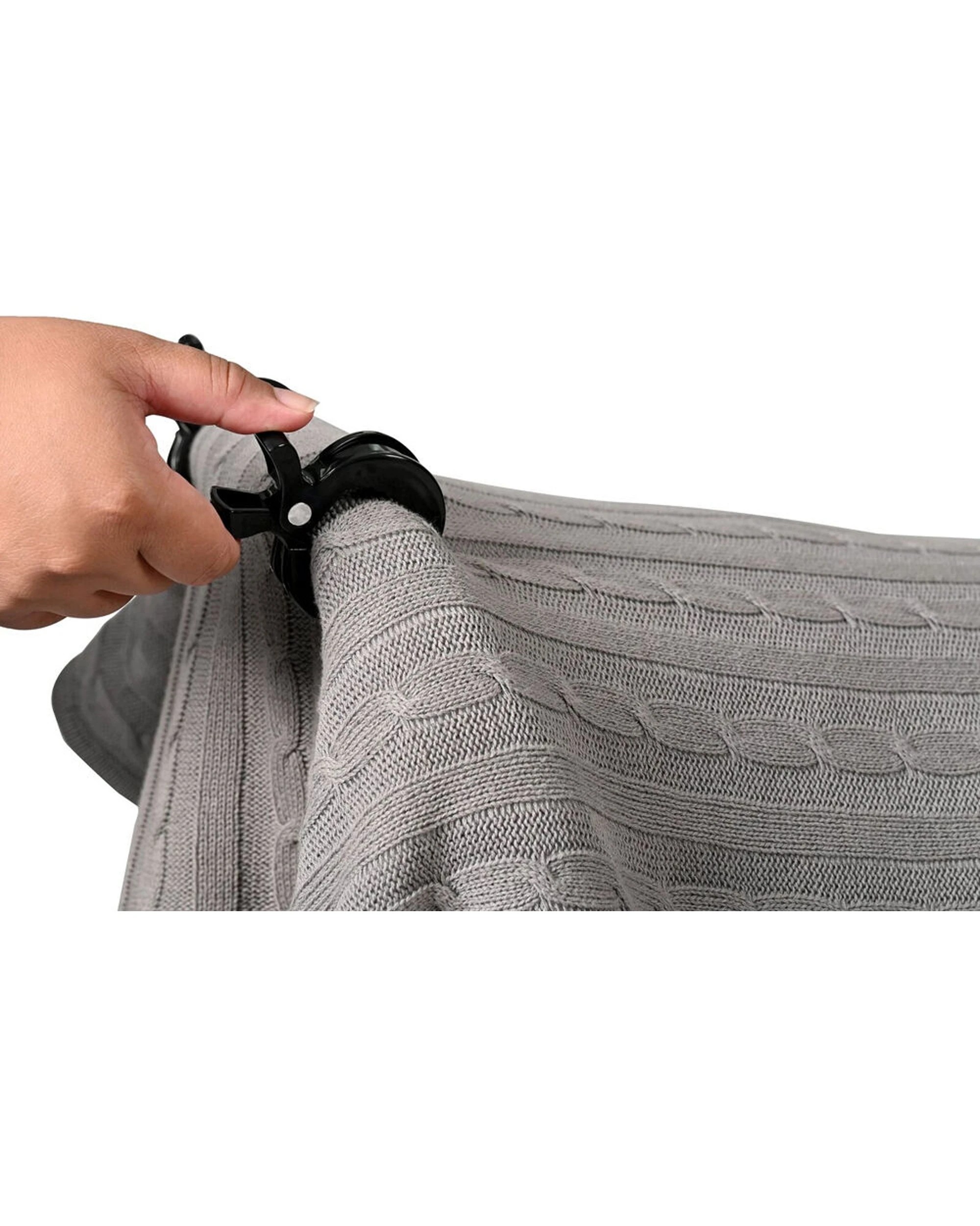 7 Childcare Stroller Clips 4 Pack Lightweight Portable Multi-Sized For Prams - Black, 7 of 8