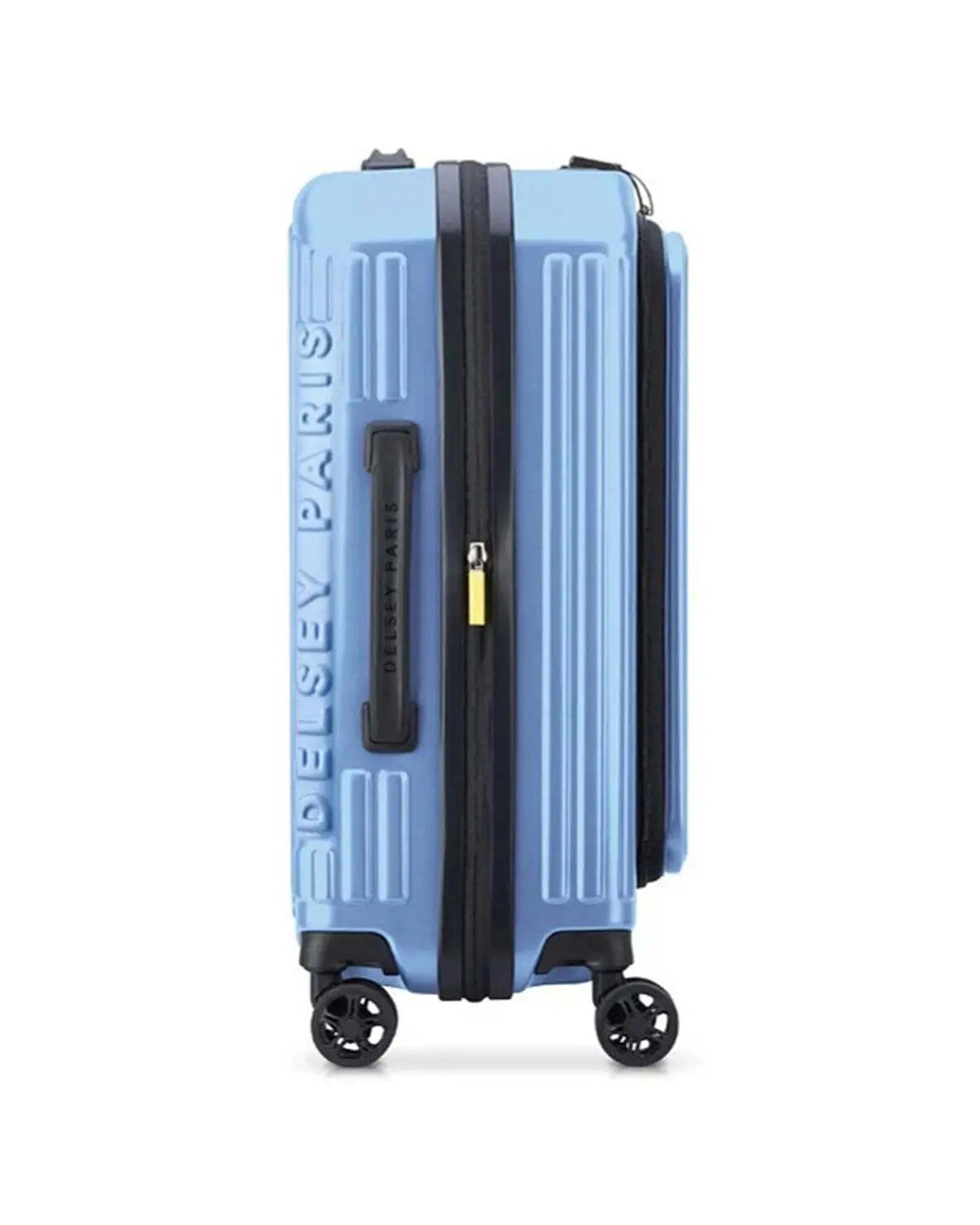 3 Delsey Securtime Zip 55 cm Top Opening 4-Wheel Expandable Cabin Suitcase Lavender - Blue, 3 of 6