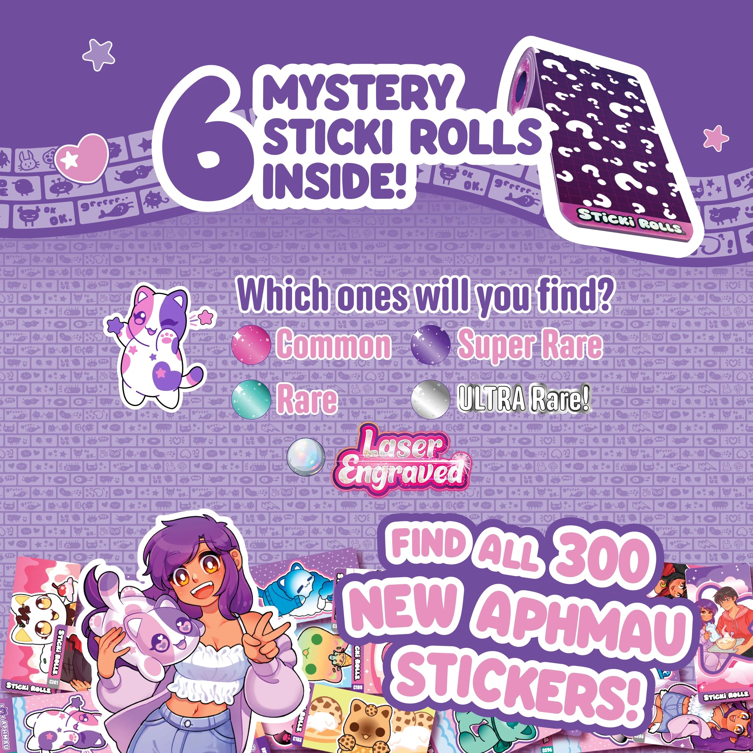 9 Sticki Rolls x Aphmau Sticki Pendant and Bracelet Set - Assorted, 9 of 9