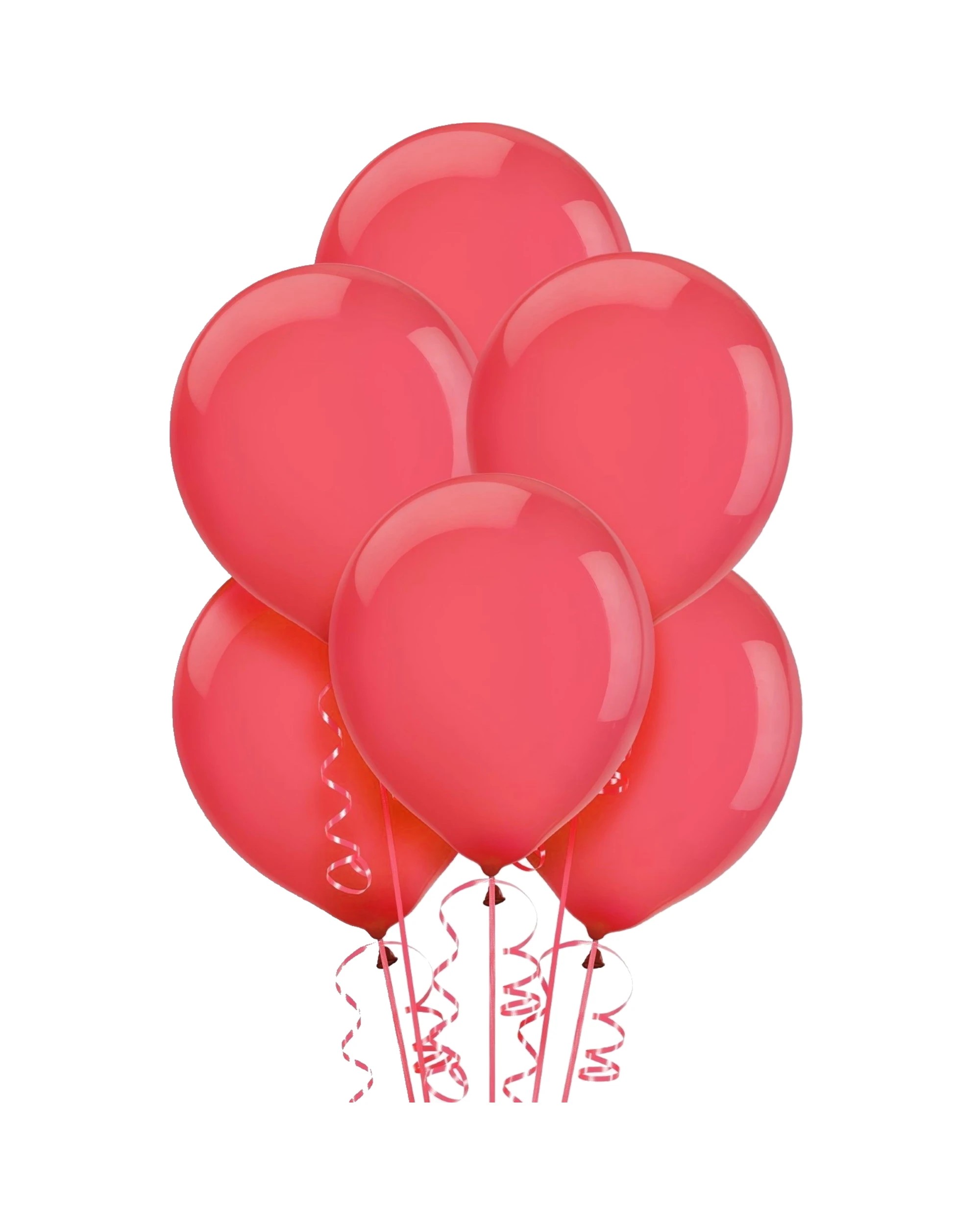1 Unique Red Balloons 30cm Round Pack of 100 - Red, 1 of 1