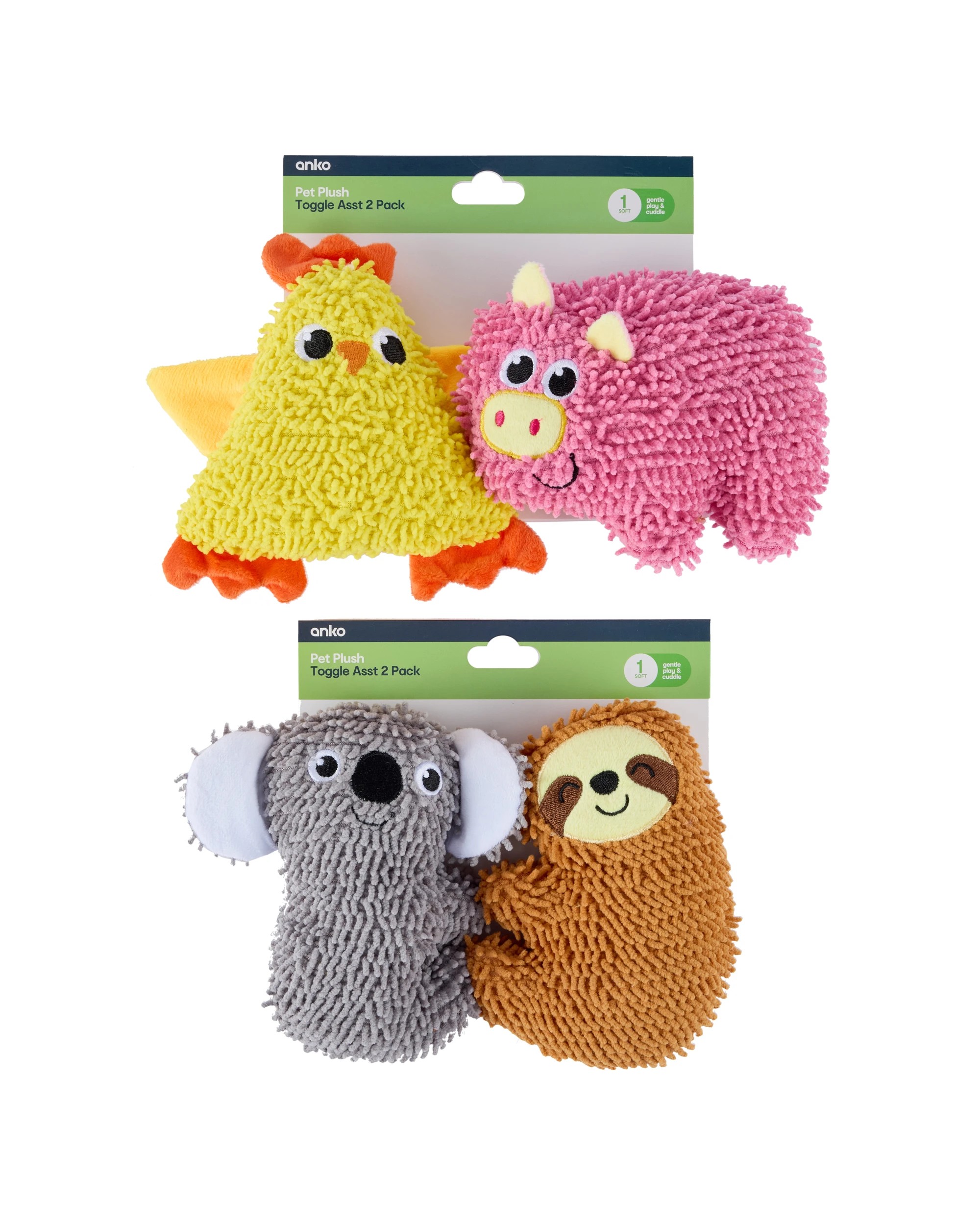 7 2 Pack Pet Moppy Plush - Assorted, 7 of 7