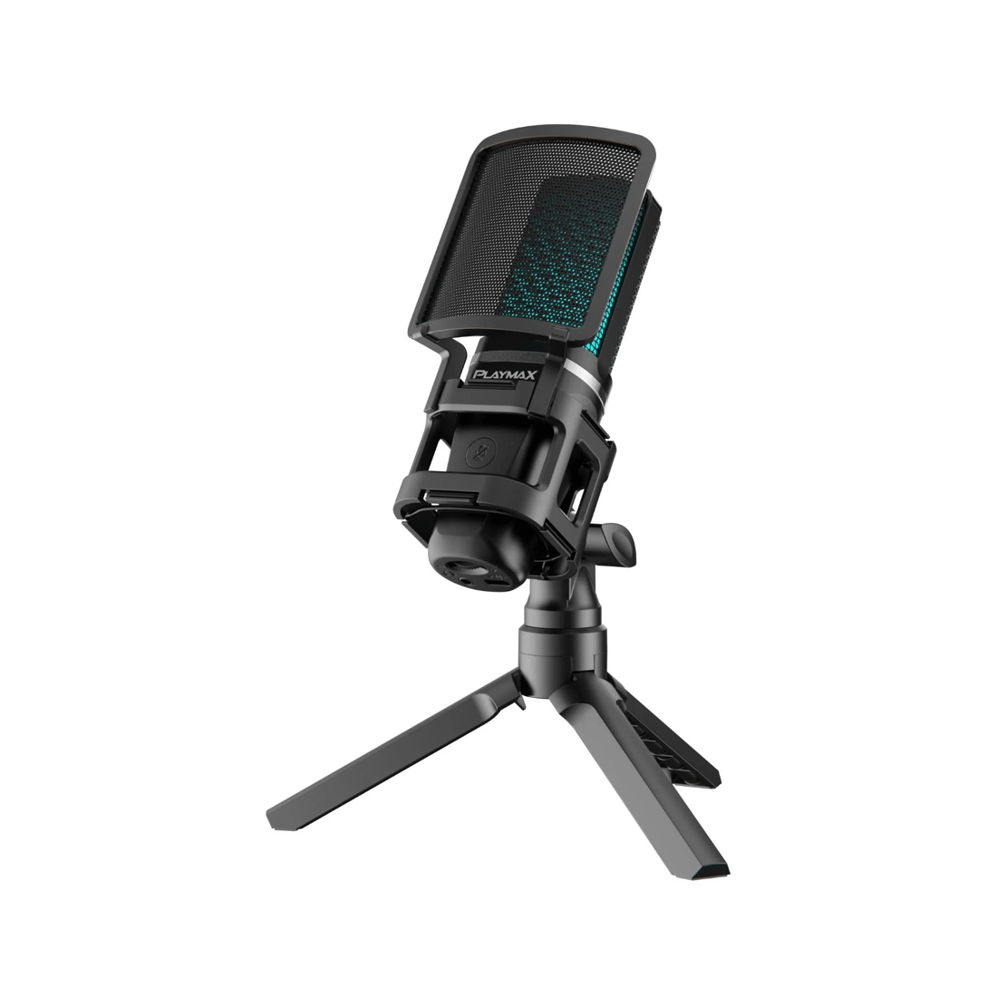 6 Playmax RGB Black Microphone with Arm and Tripod - Black, 6 of 9