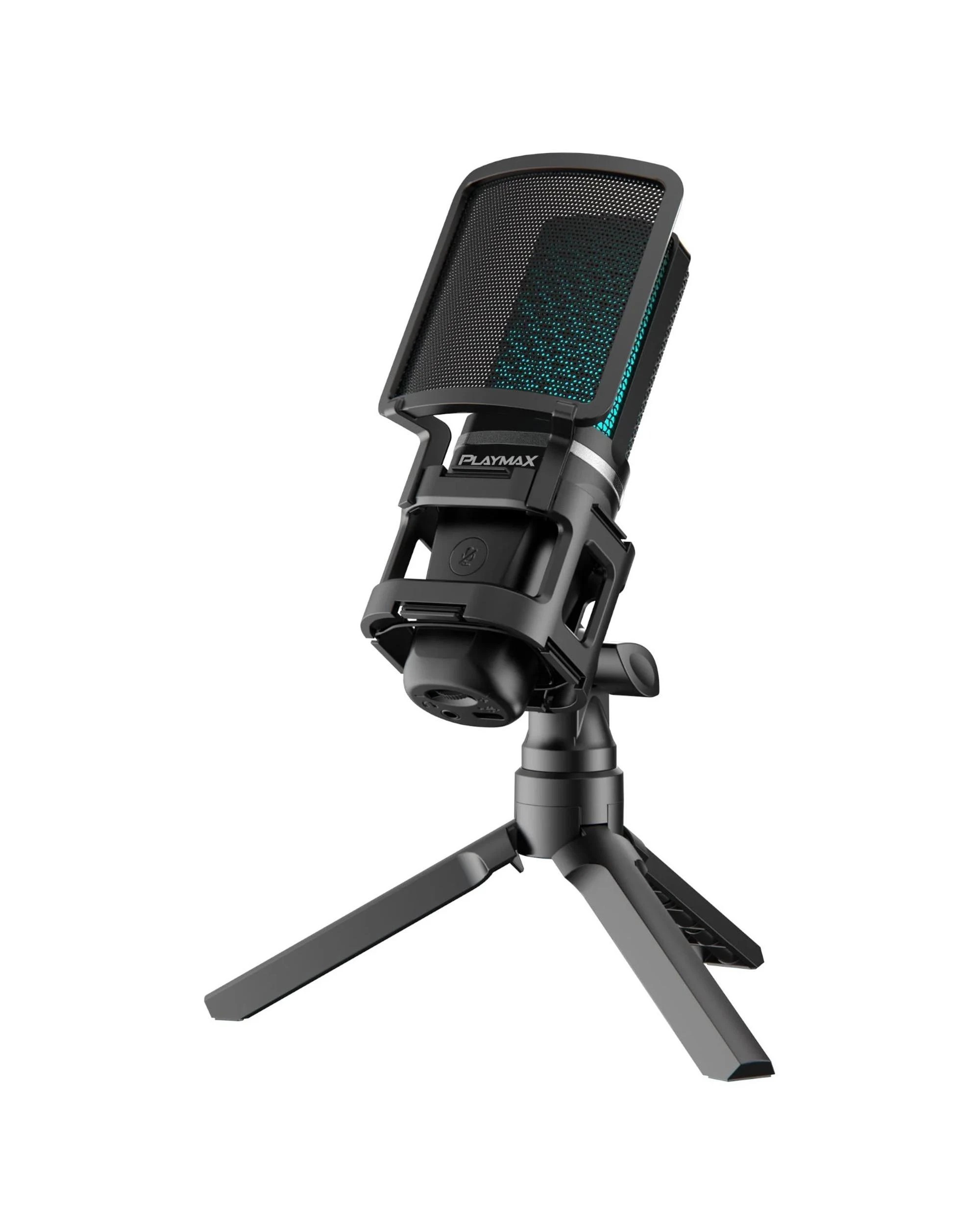 6 Playmax RGB Black Microphone with Arm and Tripod - Black, 6 of 9
