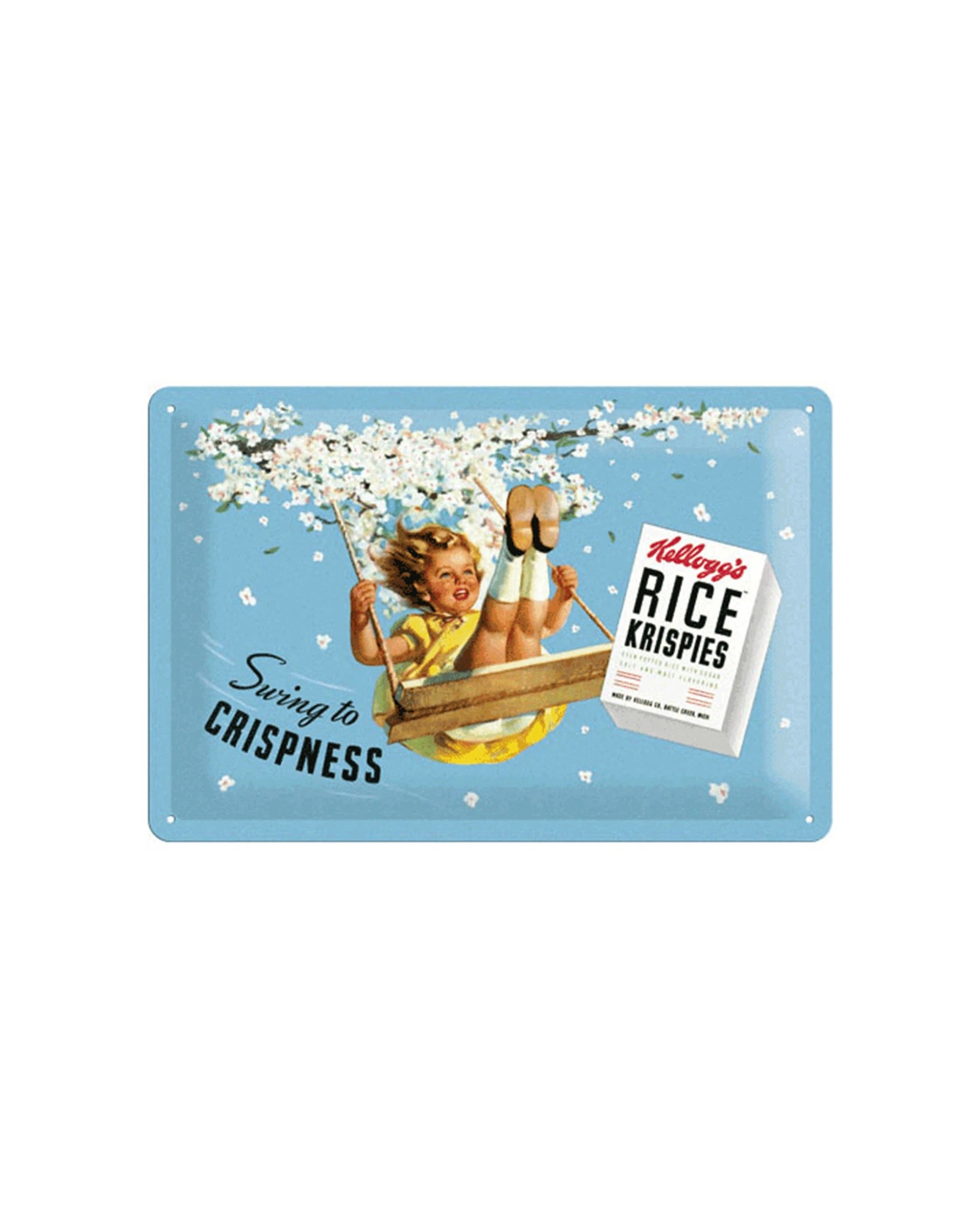 1 Nostalgic-Art Medium 20x30cm Metal Wall Art Sign Plaque - Swing to Crispness - Multi, 1 of 1