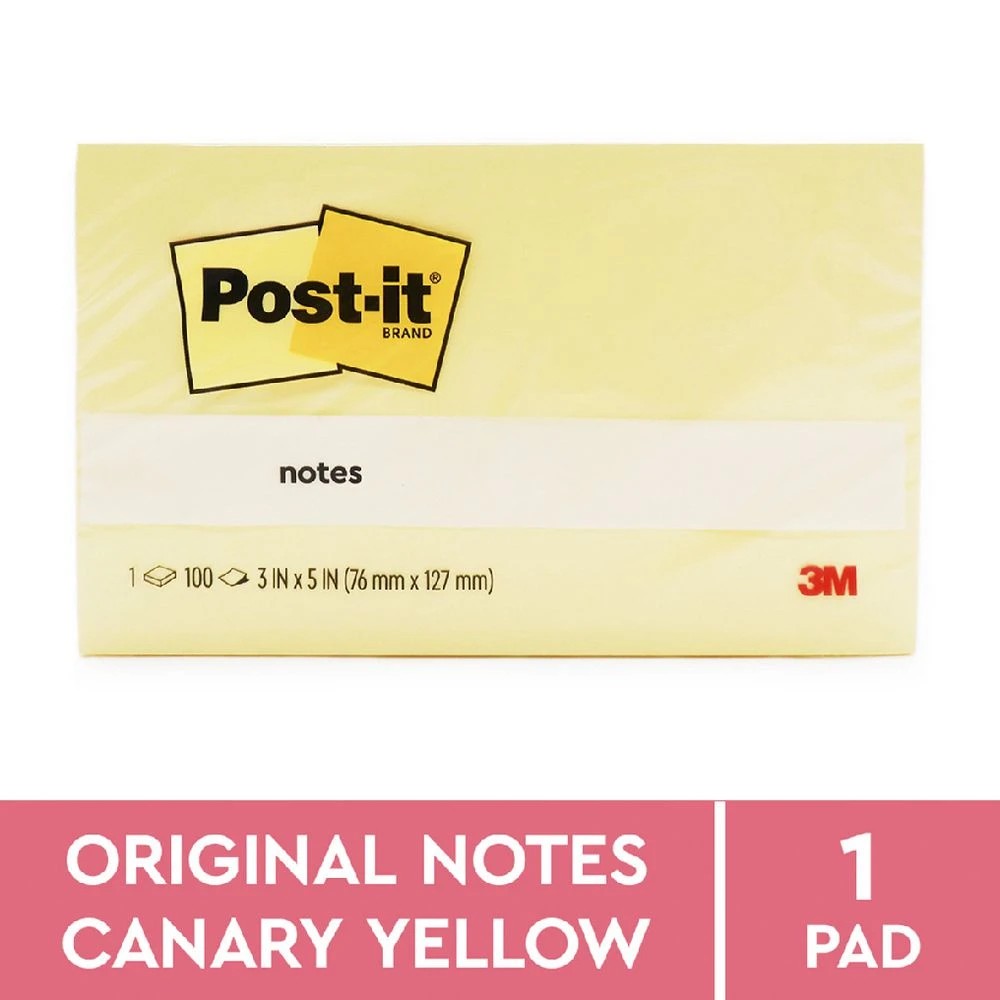 3 Post-it Notes 76 x 127mm Yellow, 3 of 4