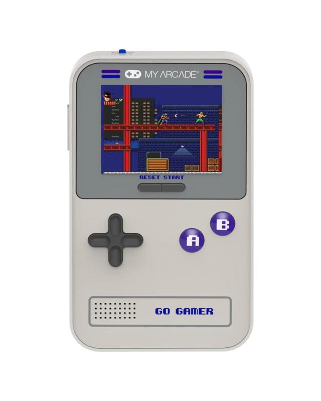 My Arcade Go Gamer Classic Portable Gaming System with 300 Games - Grey and Purple - M