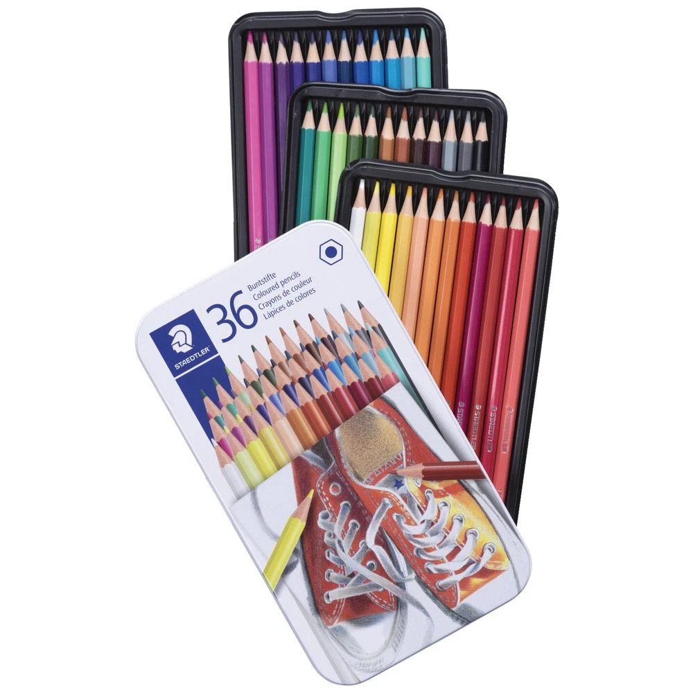 2 Staedtler Coloured Pencil Tin 36 Pack, 2 of 2