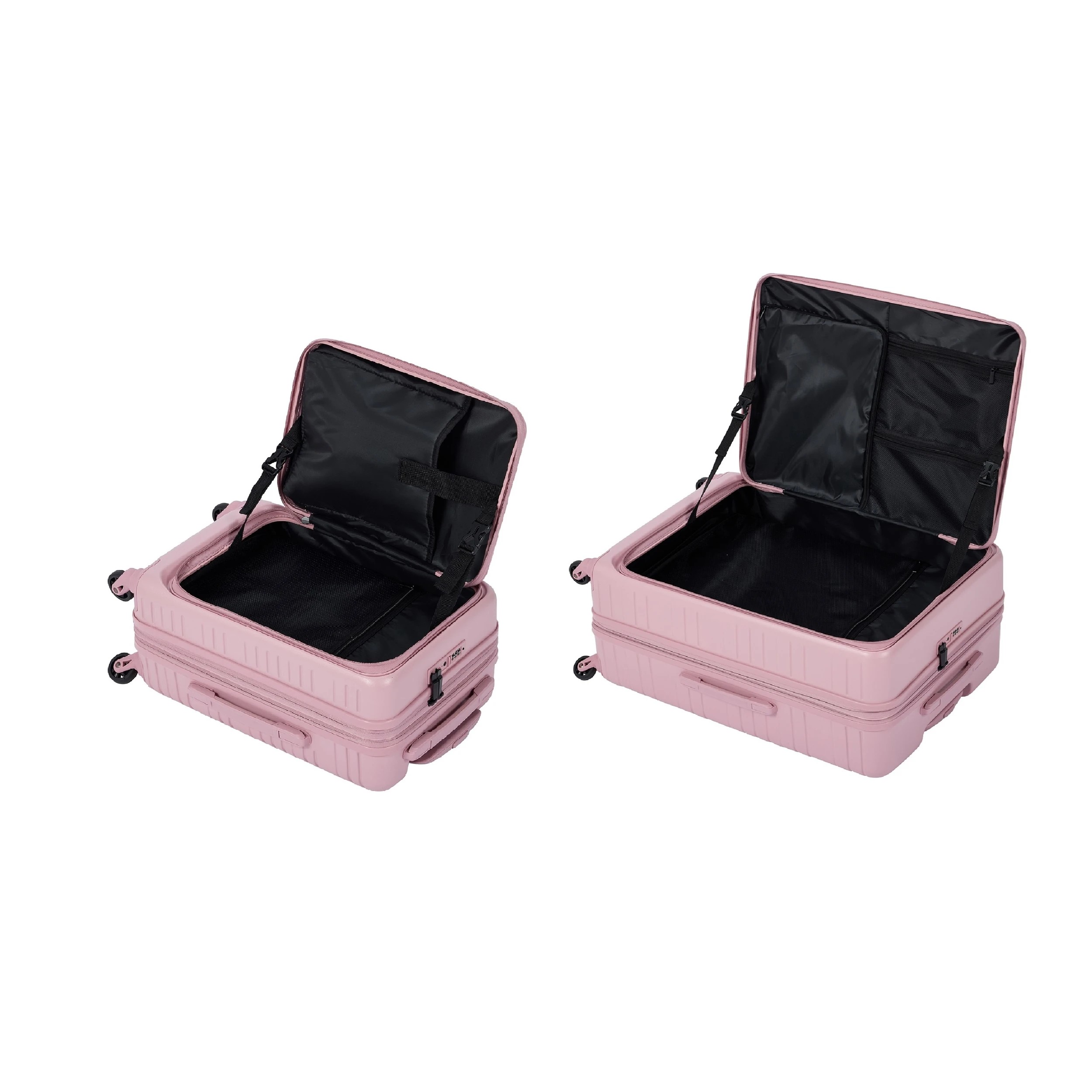 3 2 Piece 2 Way Open Hard Case Set - Pink, 3 of 9