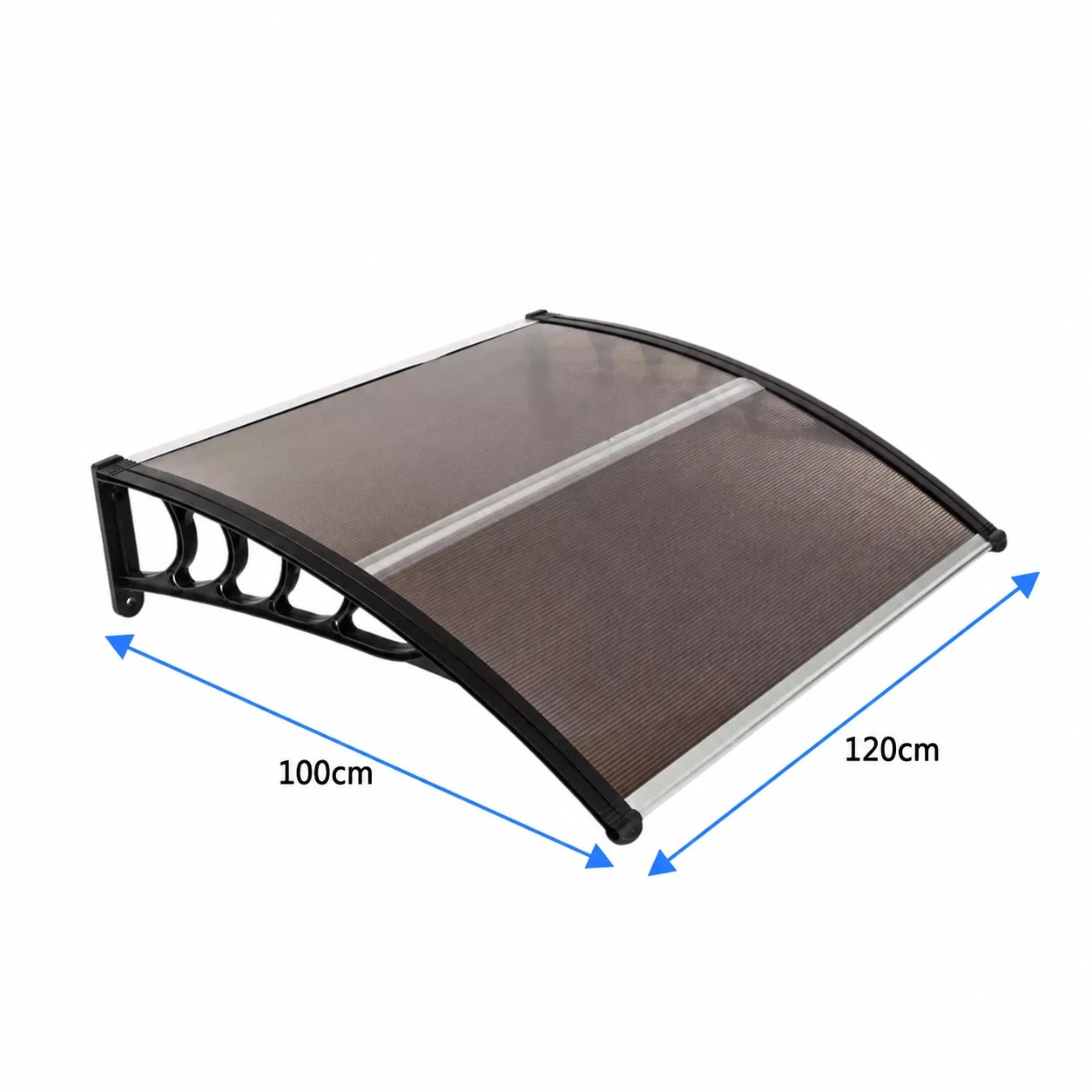 3 Elora Window Door Awning 1x1.2m Outdoor Awning Canopy Shelter Rain Cover Patio, 3 of 8