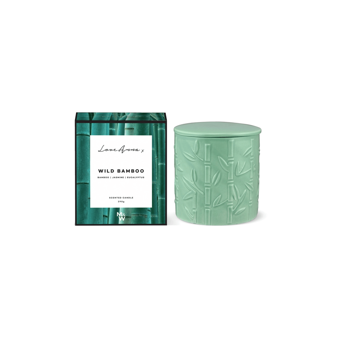 1 Love Anna X Botanika Minimalist Glass Jar Fragrance Candle 290g Wild Bamboo
 - Plain, 1 of 2