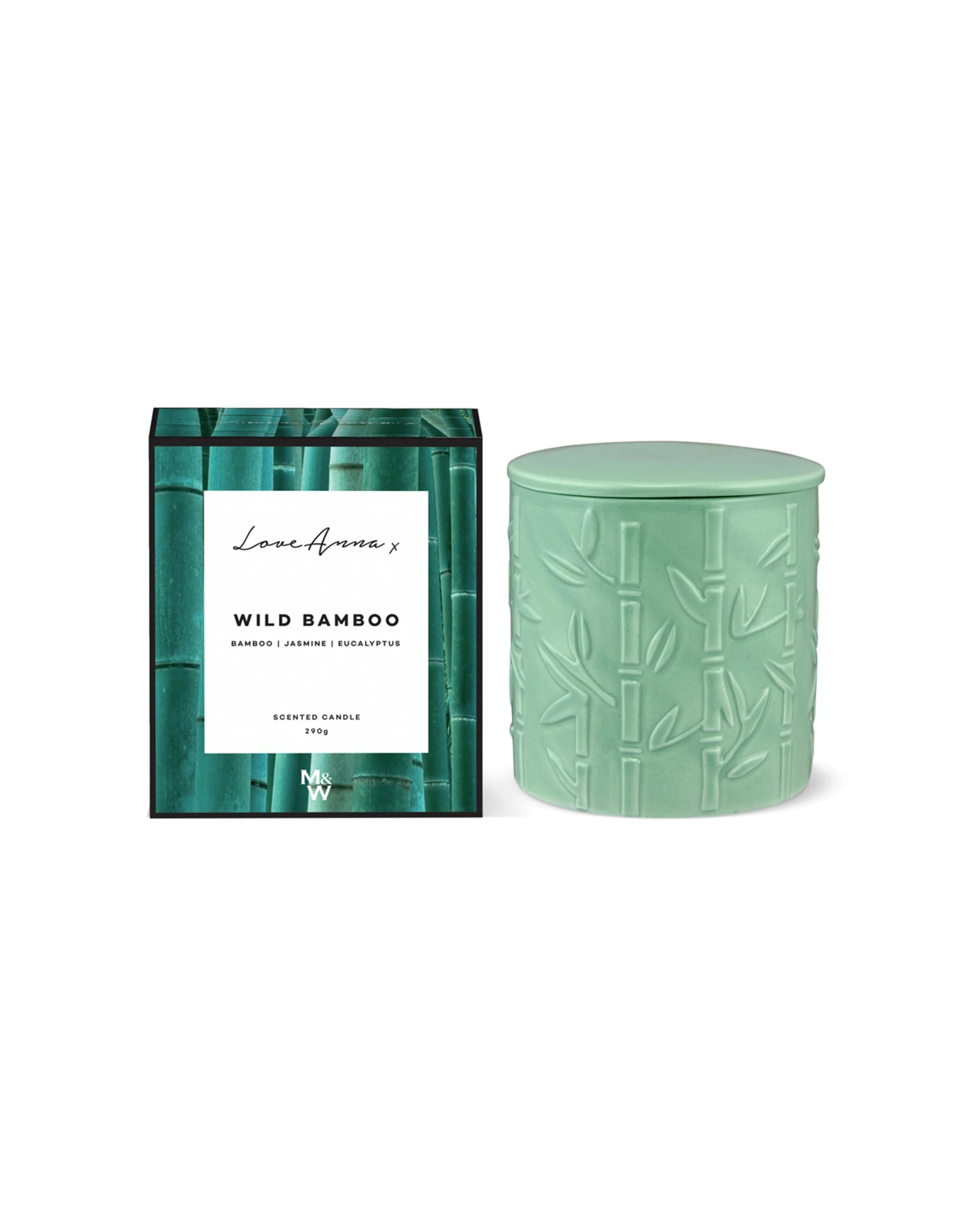 1 Love Anna x Botanika Wild Bamboo Glass Jar Candle 290g - Plain, 1 of 2