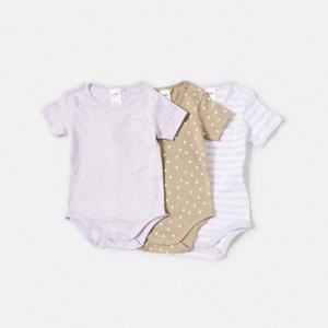 3 Pack Short Sleeve Bodysuits