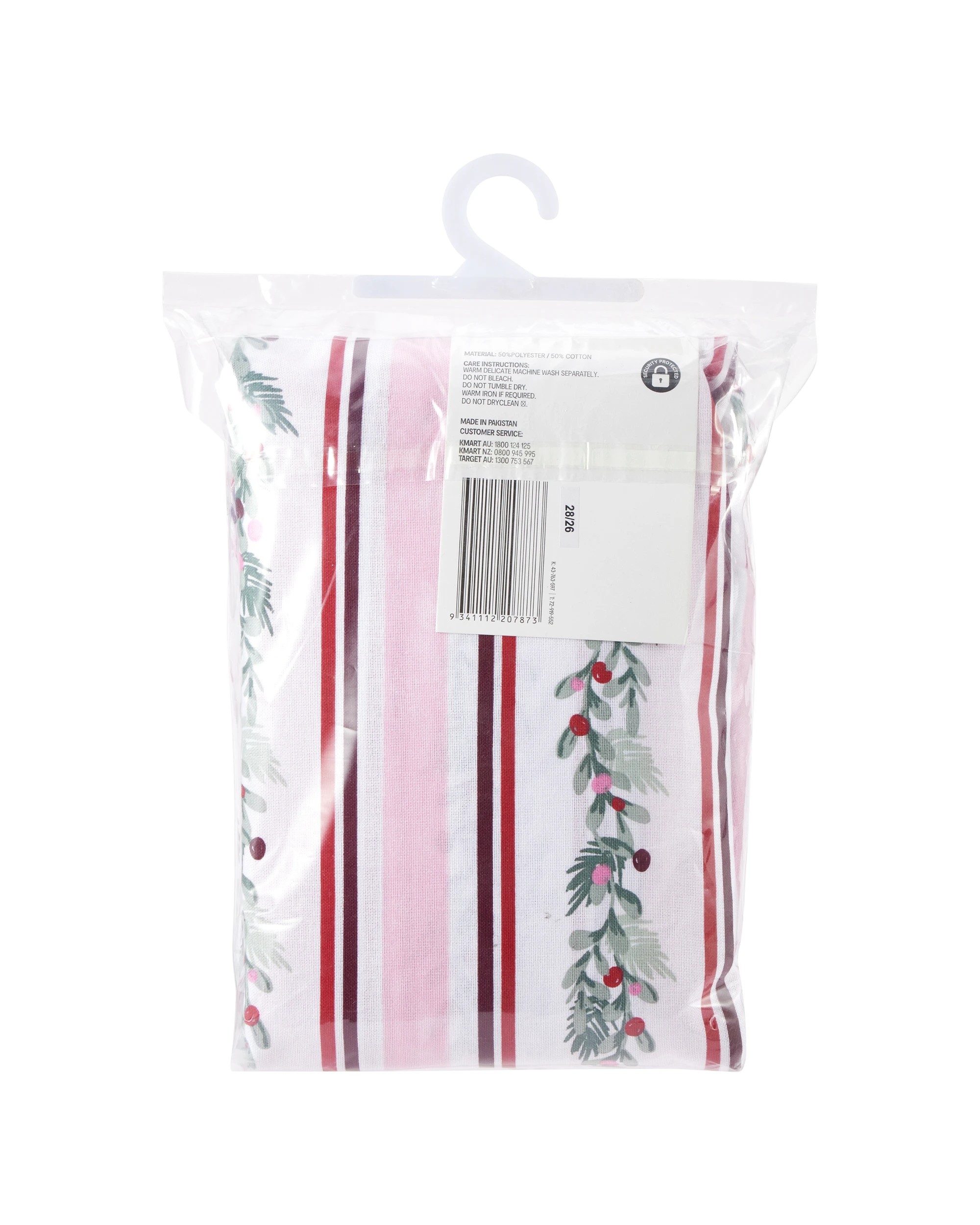 7 Extra Large Holly Stripe Tablecloth, 7 of 7