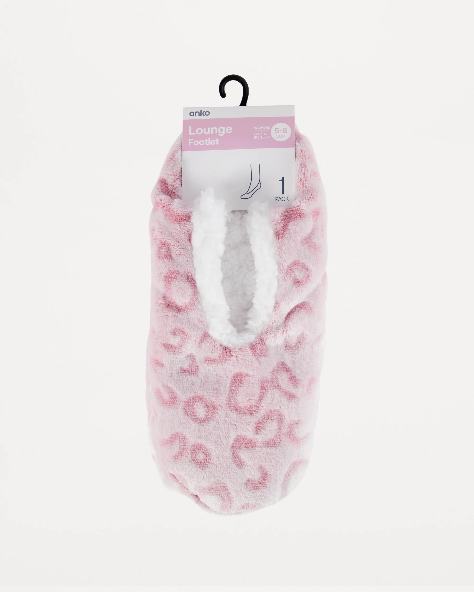 4 Plush Footlets Bllet Pink, 4 of 4