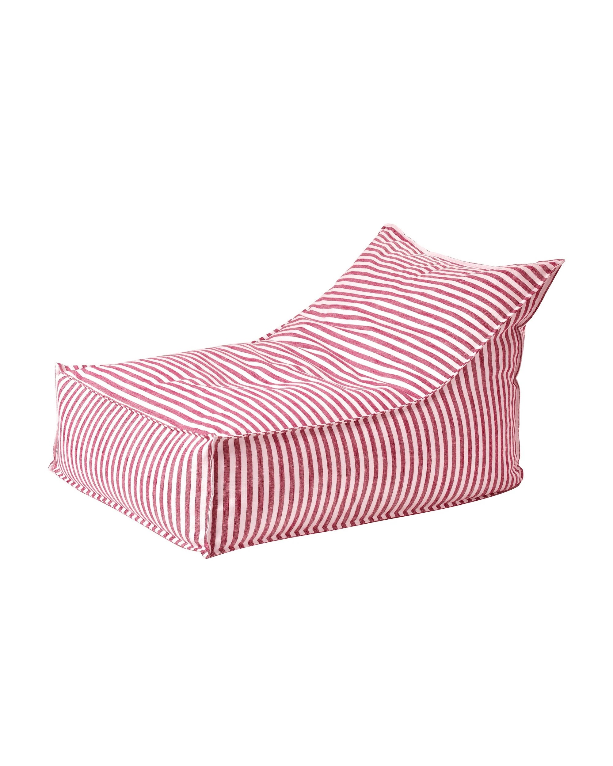 2 Cadence & Co. Oscar Faux Linen One Seater Bean Bag Lounge Cover - Red, 2 of 7