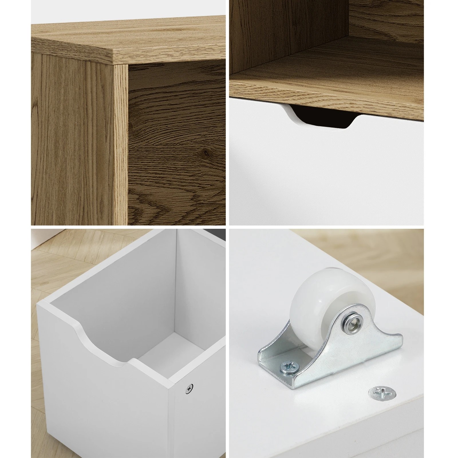 4 Oikiture Kids Bookcase Toy Organiser Cabinet With Removable Box Storage
 - Multi, 4 of 10