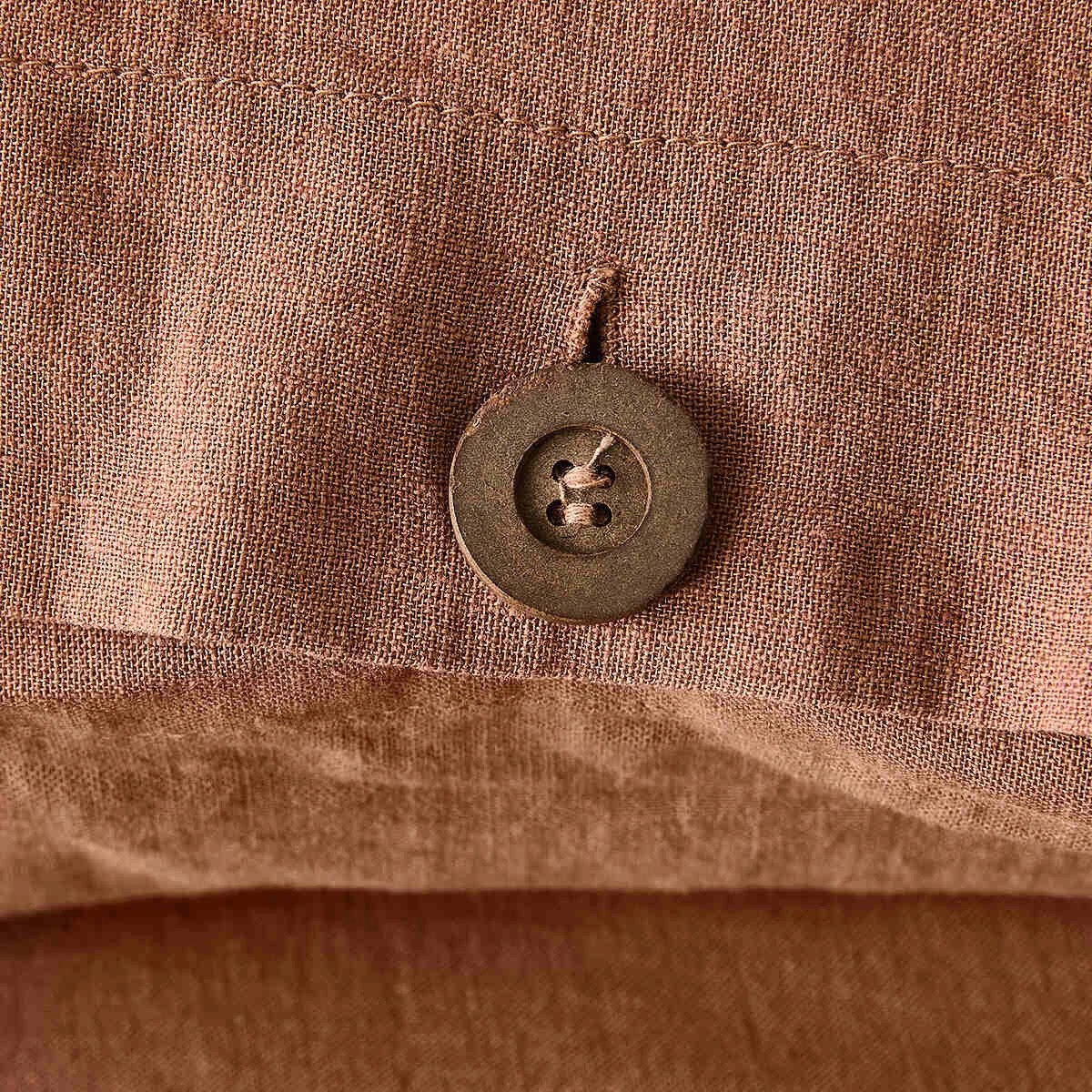 5 Kayden Cotton Linen Quilt Cover Set - King Bed, Tan, 5 of 7