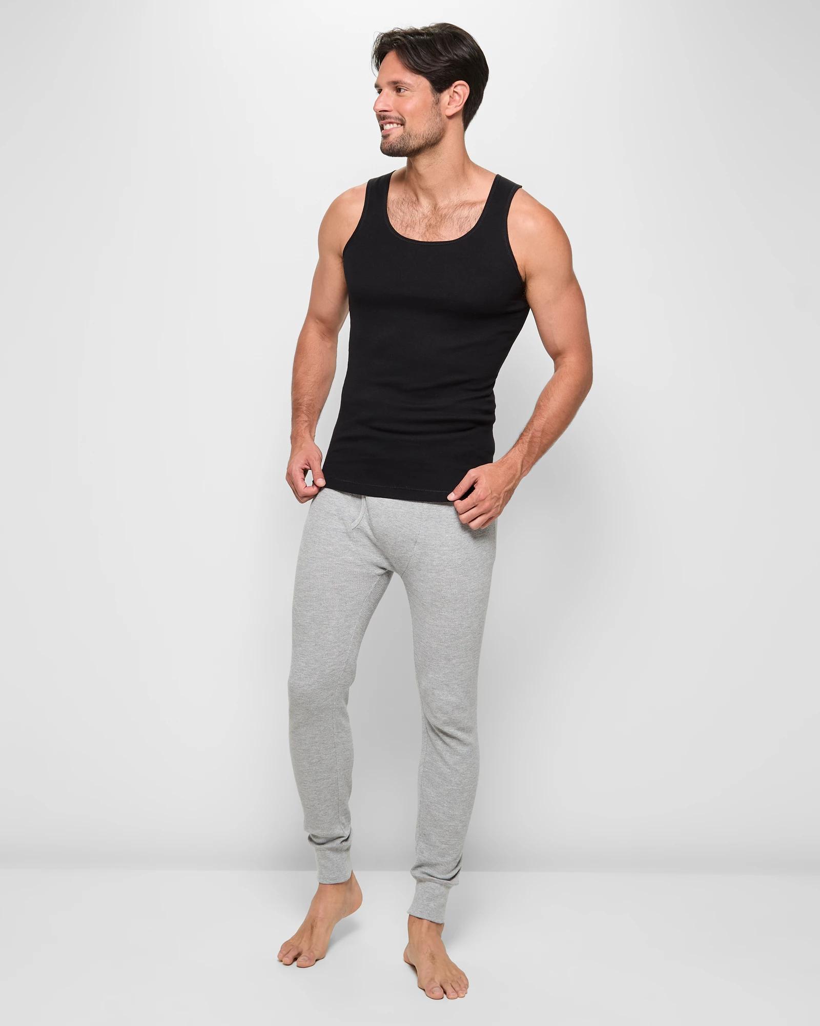 2 Australian Cotton Athletic Singlet - Maxx BLACK, 2 of 5