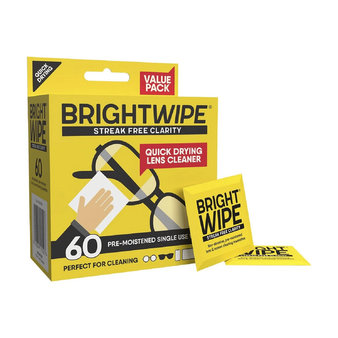 3 Brightwipe Lens Cleaner Wipes 60 Pack, 3 of 4