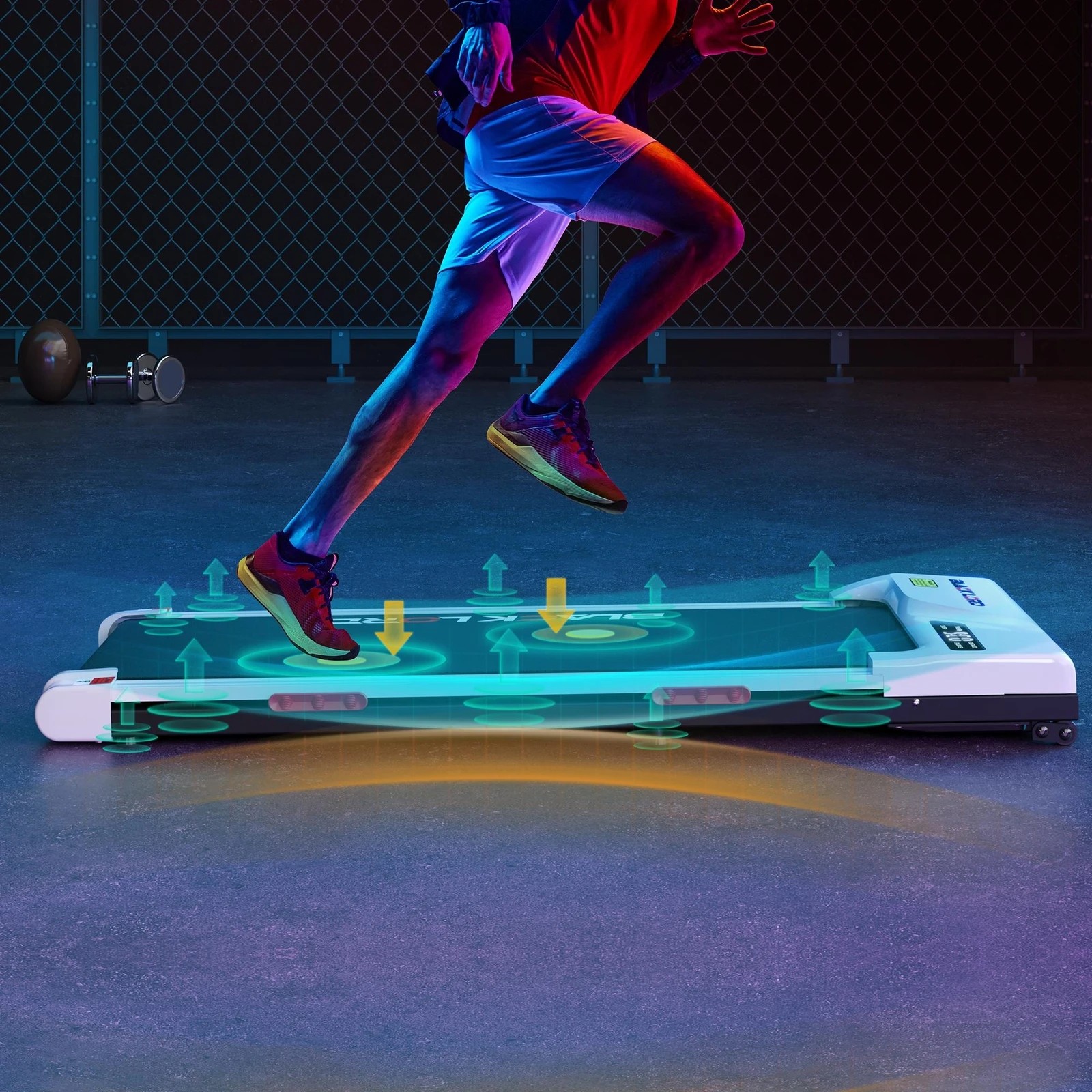 4 Black Lord Treadmill Electric Walking Pad Incline Gym Brushless Motor - White, 4 of 10