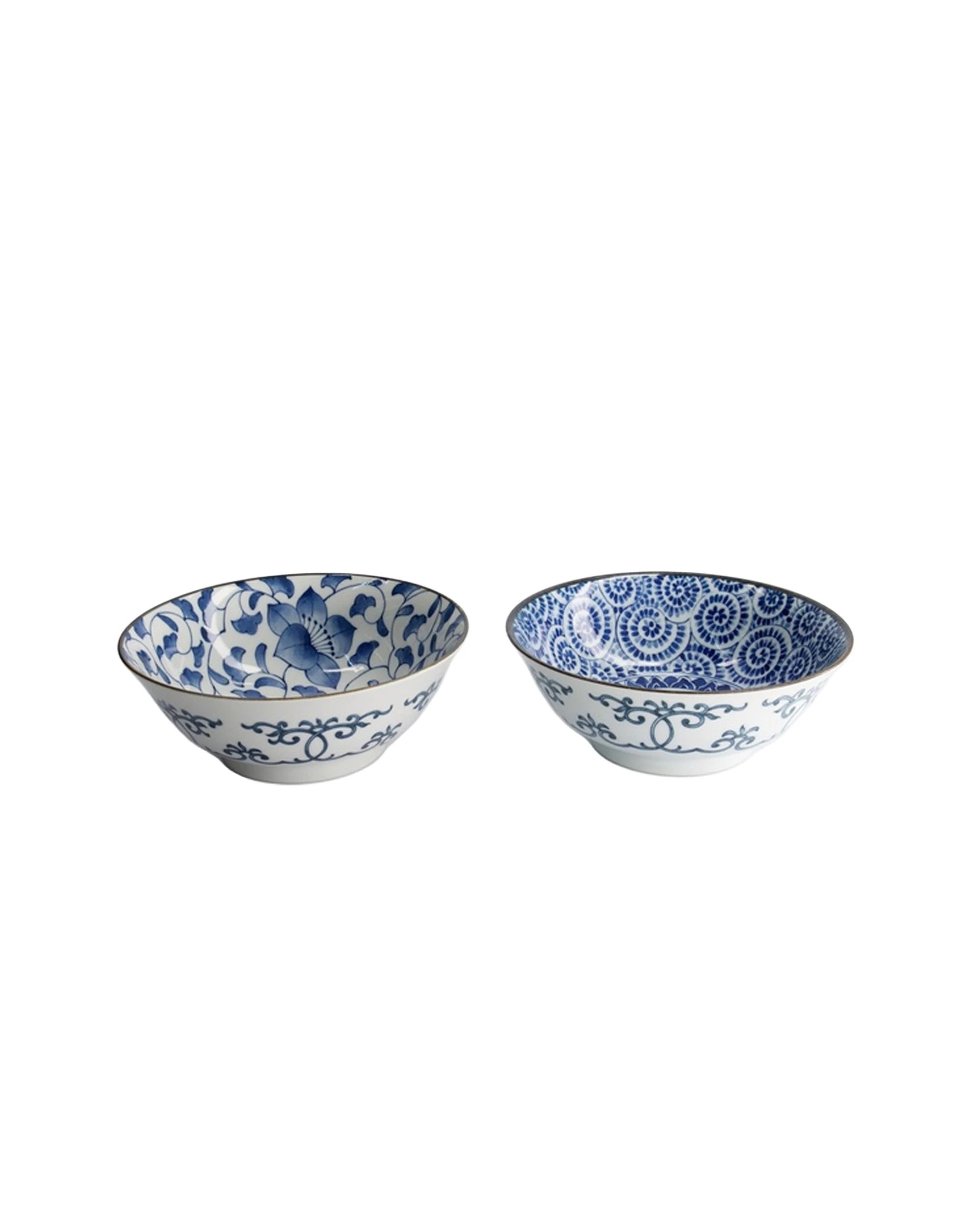 1 Tokyo Design 2pc Studio Tokyo Dinnerware Bowl Set 19x8cm - Blue, 1 of 4