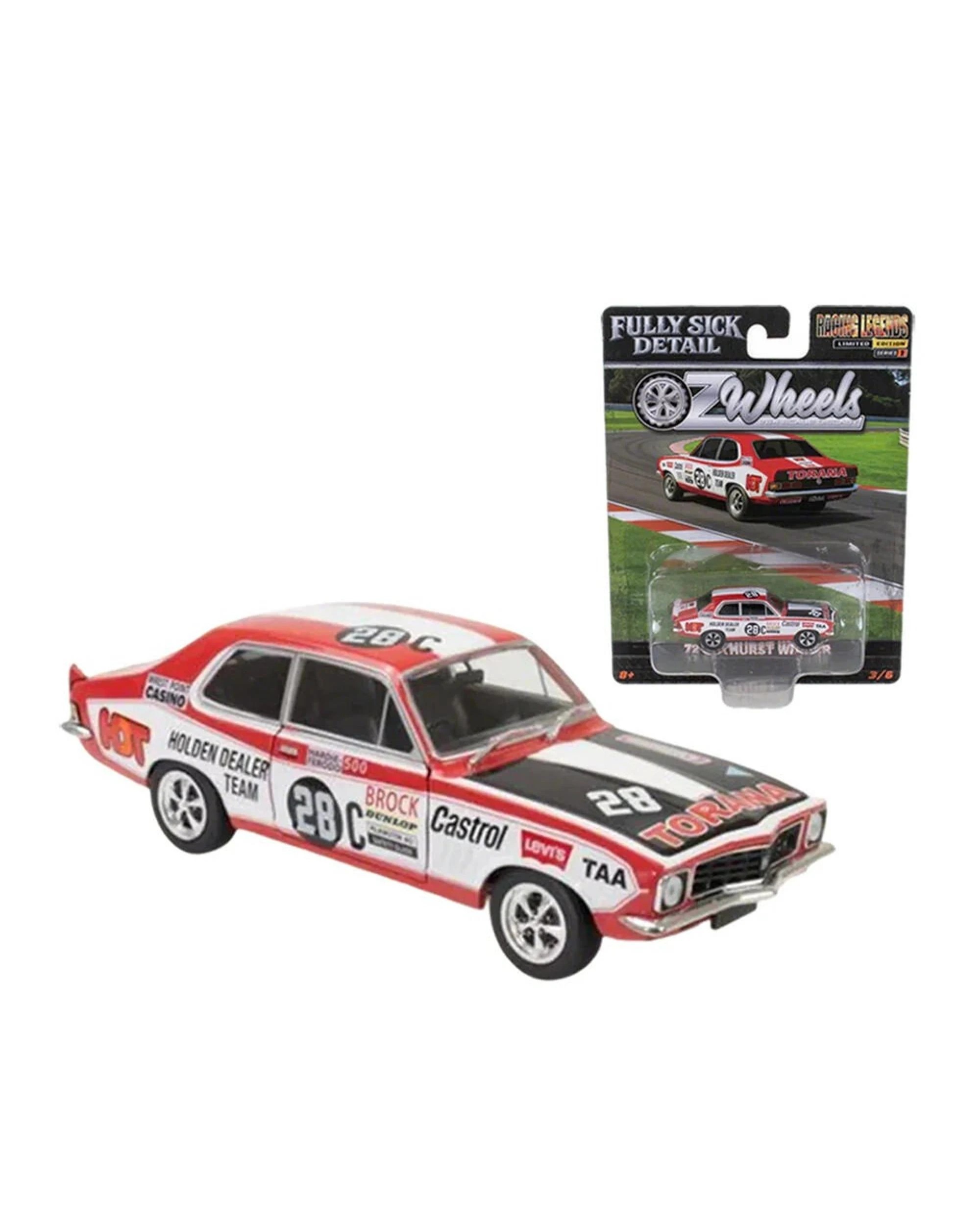 3 OZ Wheels Limited Edition 72' Bathurst Winner Torana 1:64 Scale Diecast Vehicle, 3 of 3