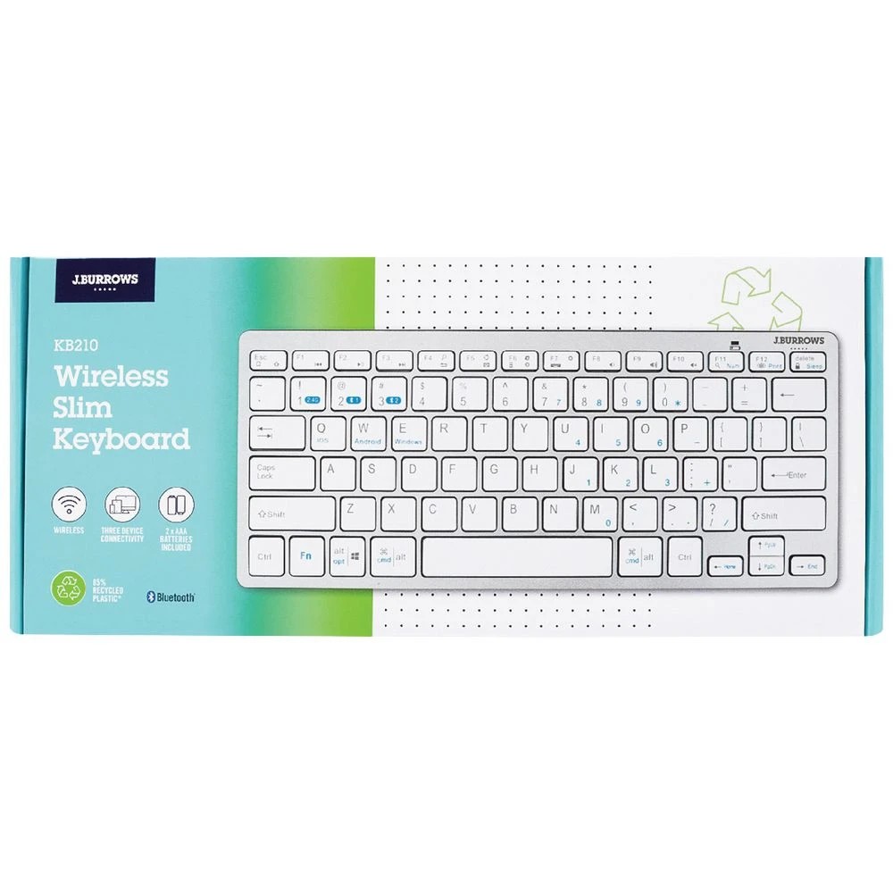 4 J.Burrows KB210 Wireless Slim Keyboard, 4 of 4