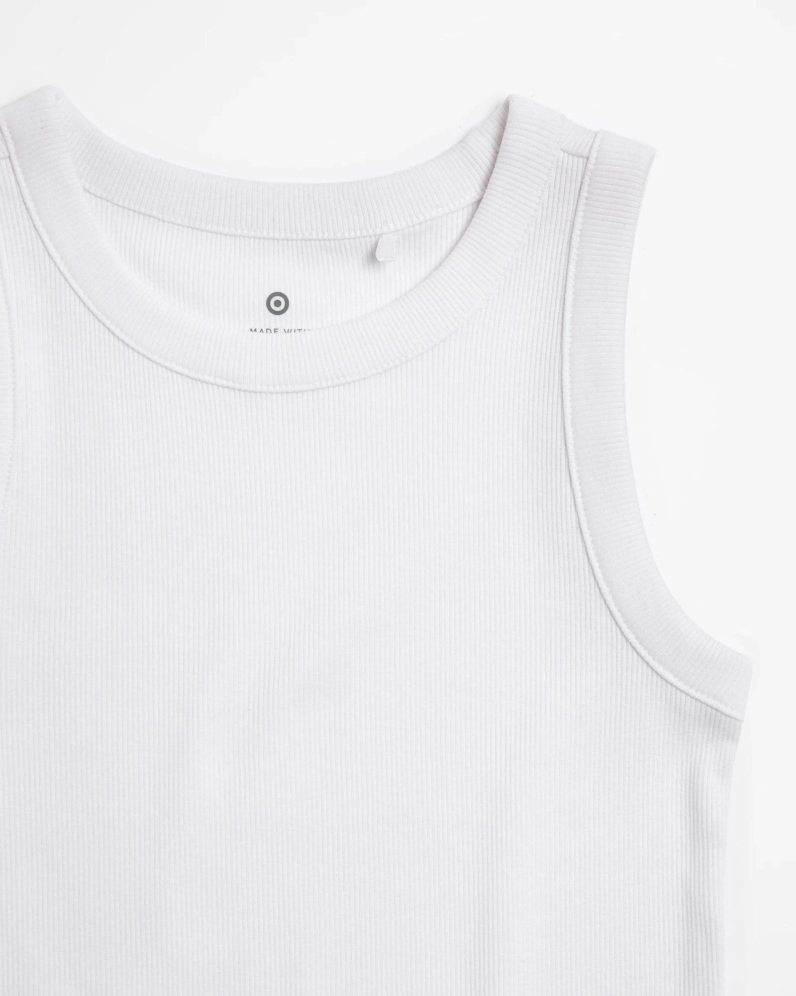 2 Target Australian Cotton Rib Tank WHITE, 2 of 3