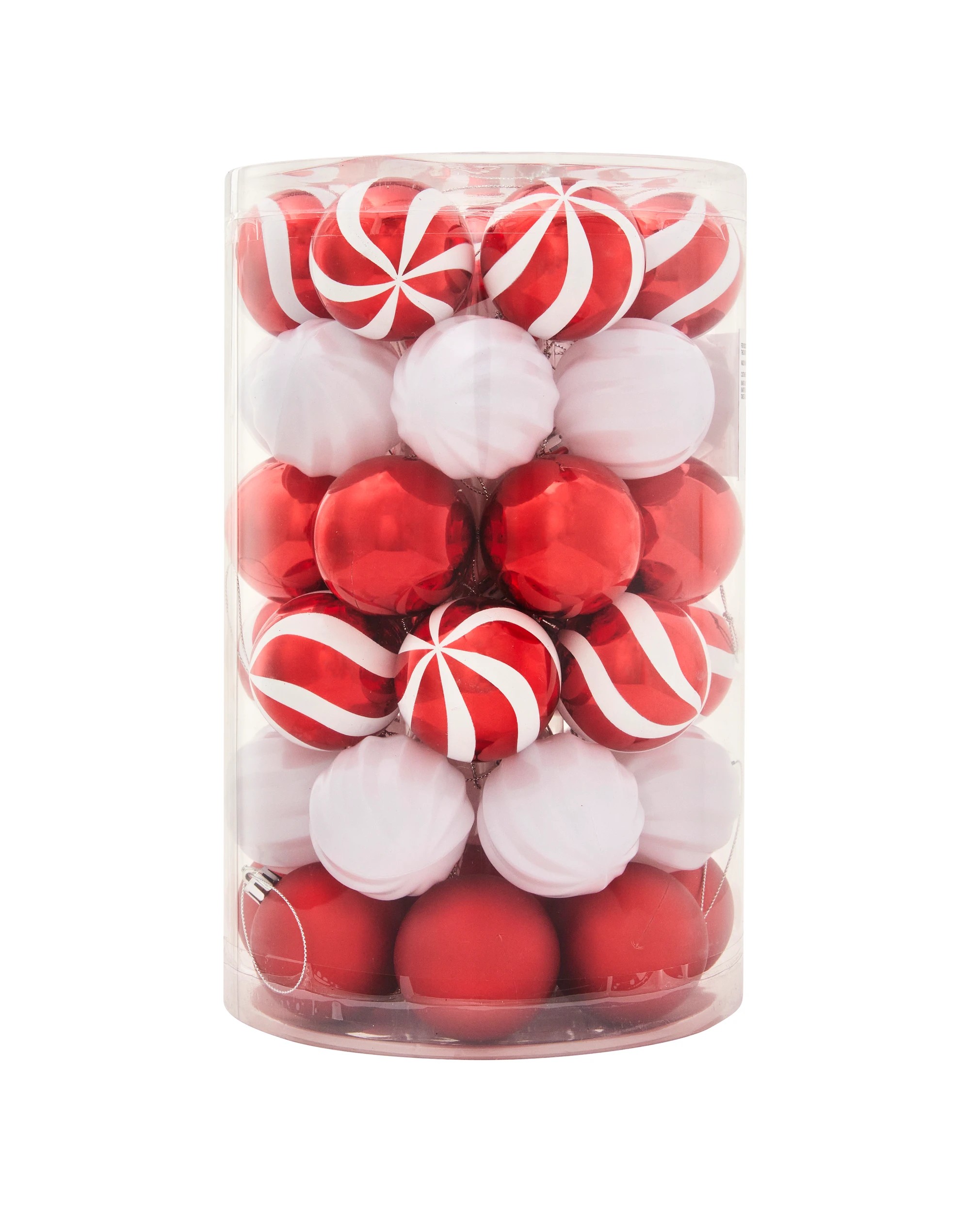 1 47 Pack 6cm Candy Cane Baubles, 1 of 8