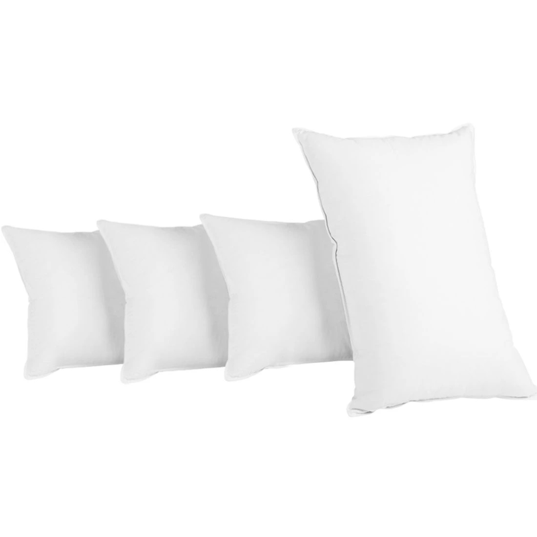 1 Giselle Bedding 4 Pack Bed Pillow Family Hotel 50X90CM - White, 1 of 7