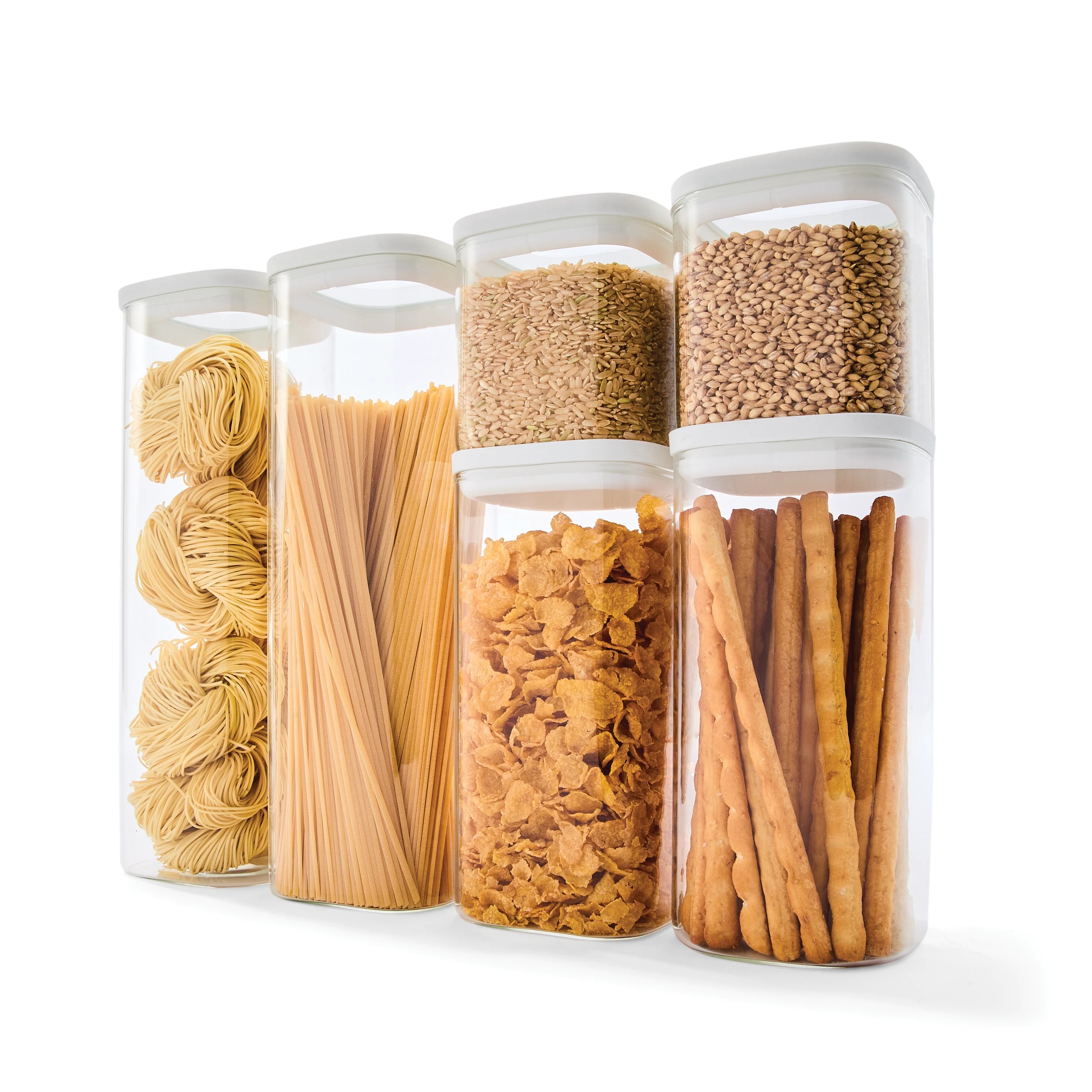 1 Set of 6 Glass Food Storage Canisters, 1 of 6
