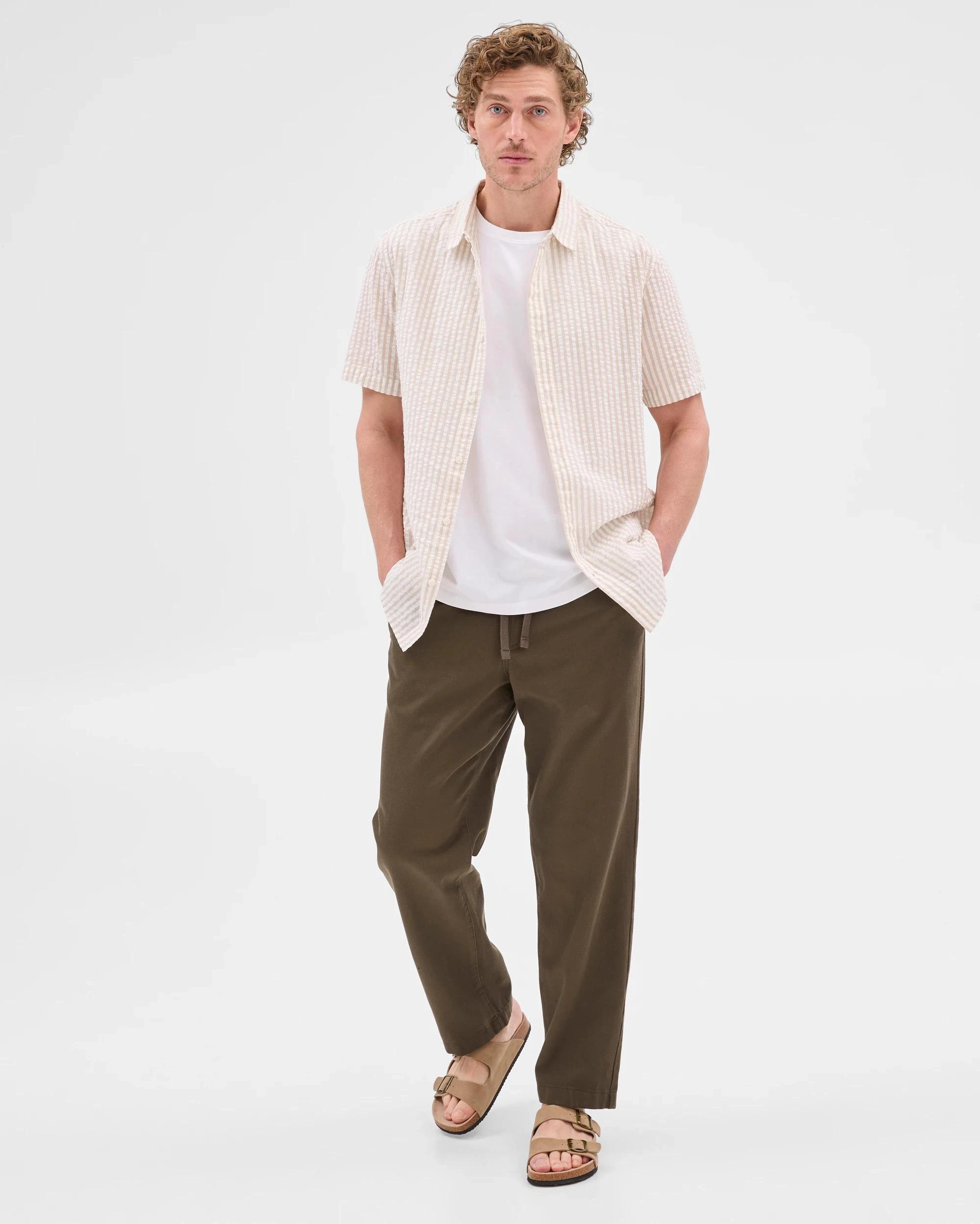 2 Target Australian Cotton Seersucker Shirt LIGHT STONE, 2 of 10