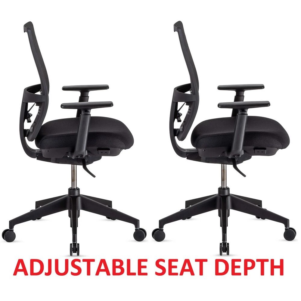 6 Haworth Aloha Active Ergonomic Chair Black Ergonomic Chairs and Desk Chairs, 6 of 9