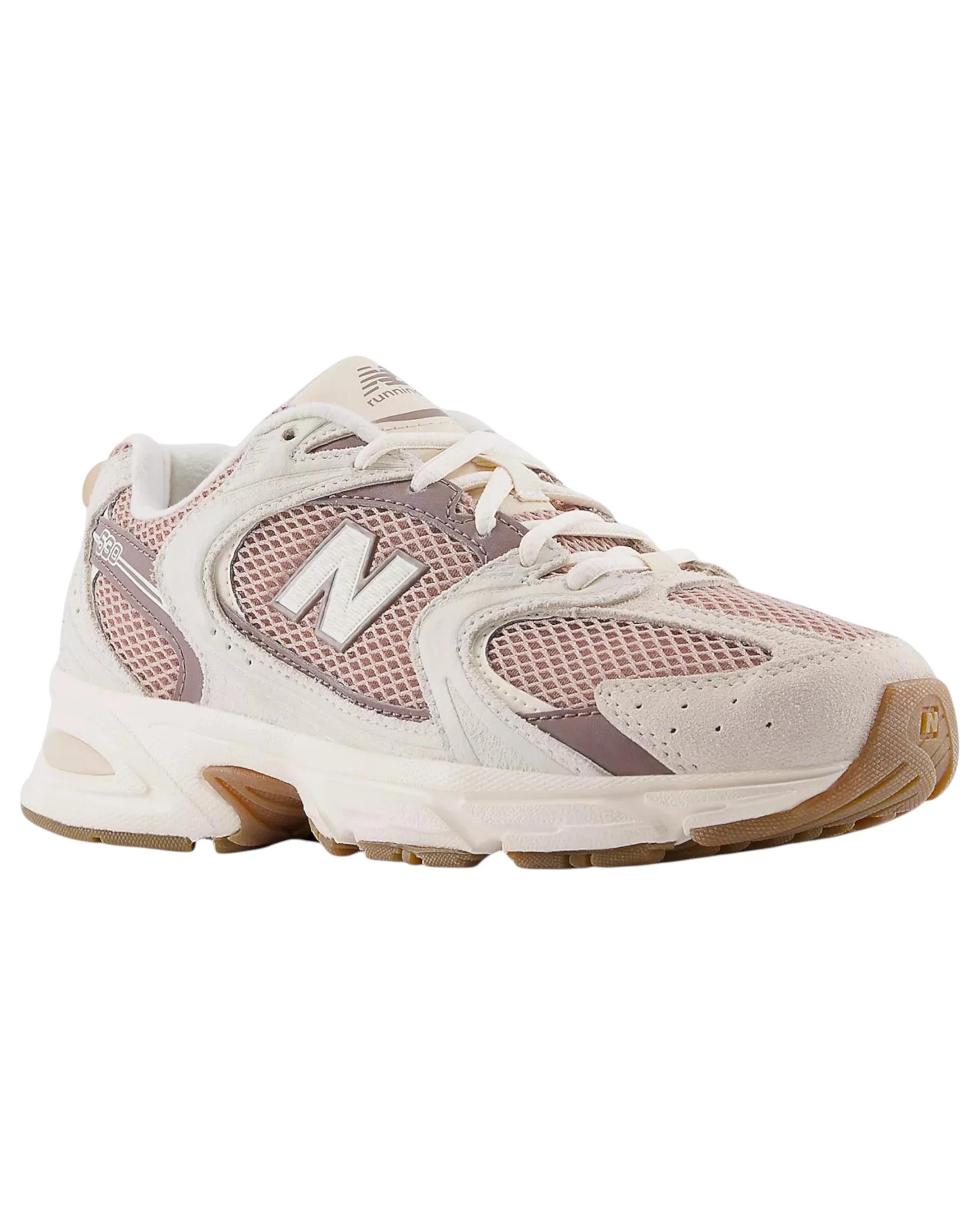 3 New Balance Unisex 530 Athletic Shoes BEIGE/ROSE, 3 of 5