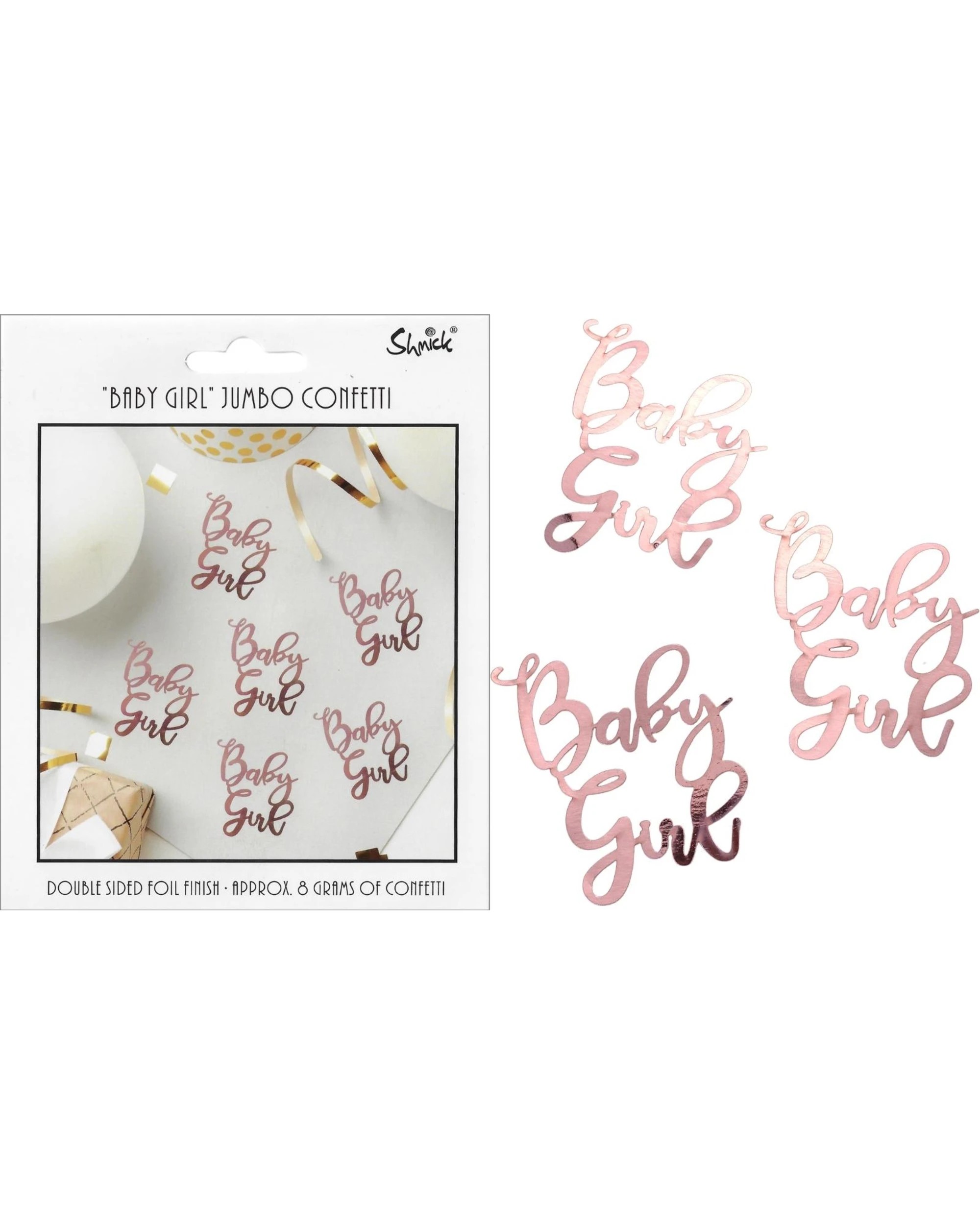 1 Shmick Pink Baby Girl Jumbo Confetti 8g - Pink, 1 of 1
