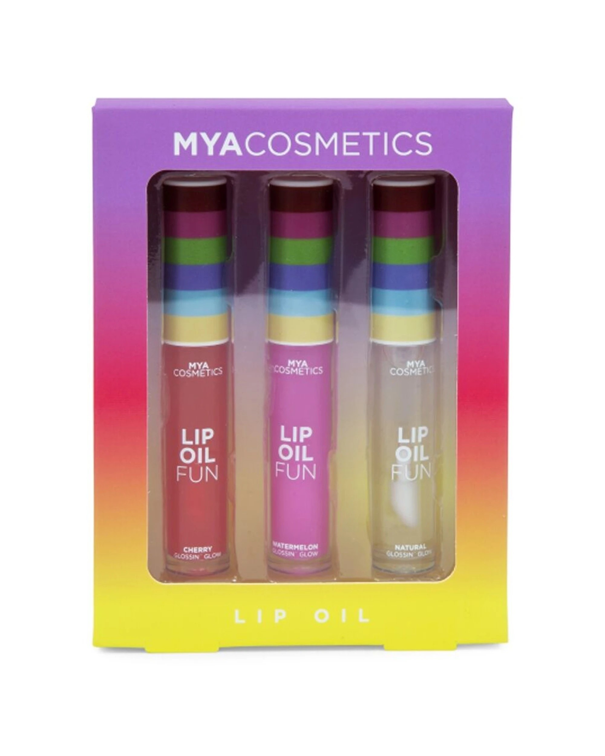 2 MYA 2x 3pc Lip Oil Fruity Scent Lightweight Kids Children - Multi, 2 of 8