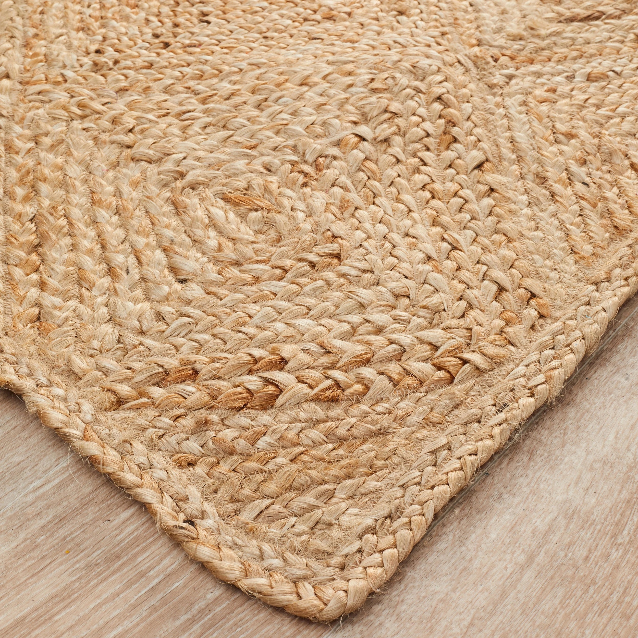 3 Common Ground Rugs Solace Hatch 320x230cm - Extra Large Jute Rug - Natural, 3 of 7