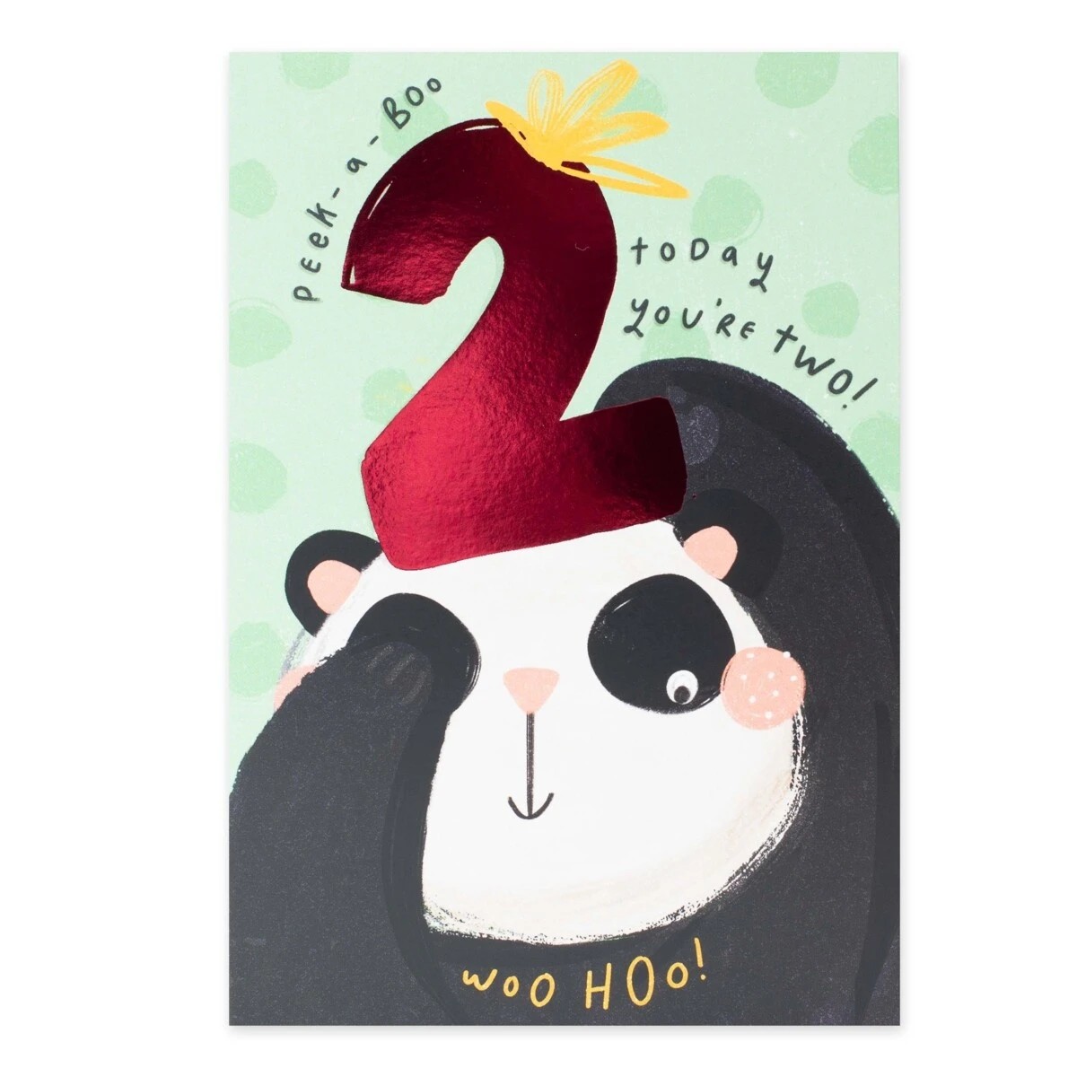 3 Connections from Hallmark 2nd Birthday Card - Peek-a-Boo Panda, 3 of 3