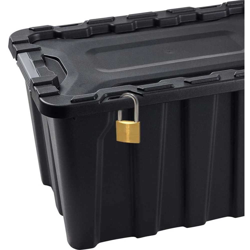3 J.Burrows 60L Heavy Duty Storage Container Black, 3 of 5