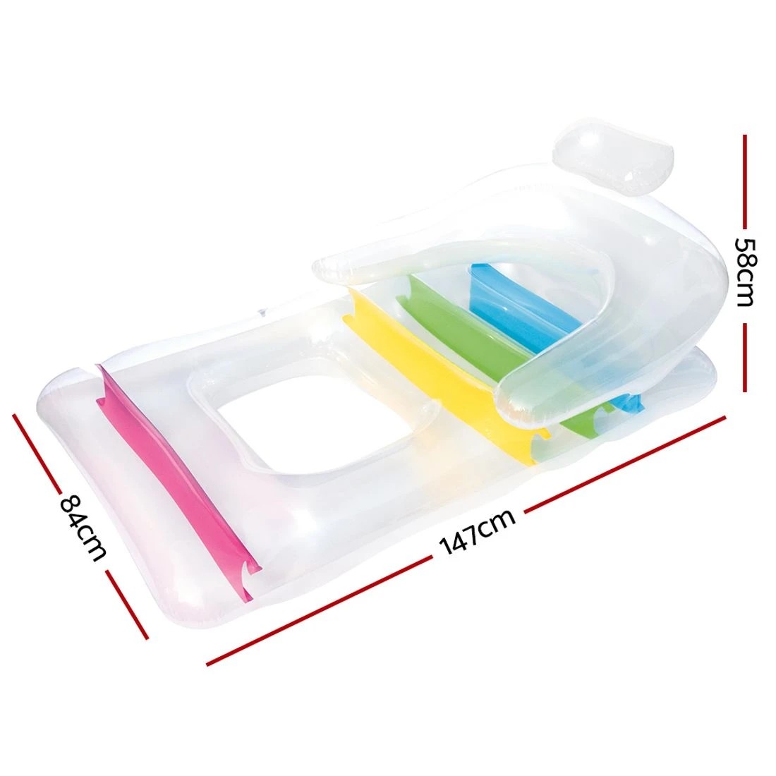 2 Bestway Pool Float Inflatable Lounge Seat Pillow Bed - Multi, 2 of 5